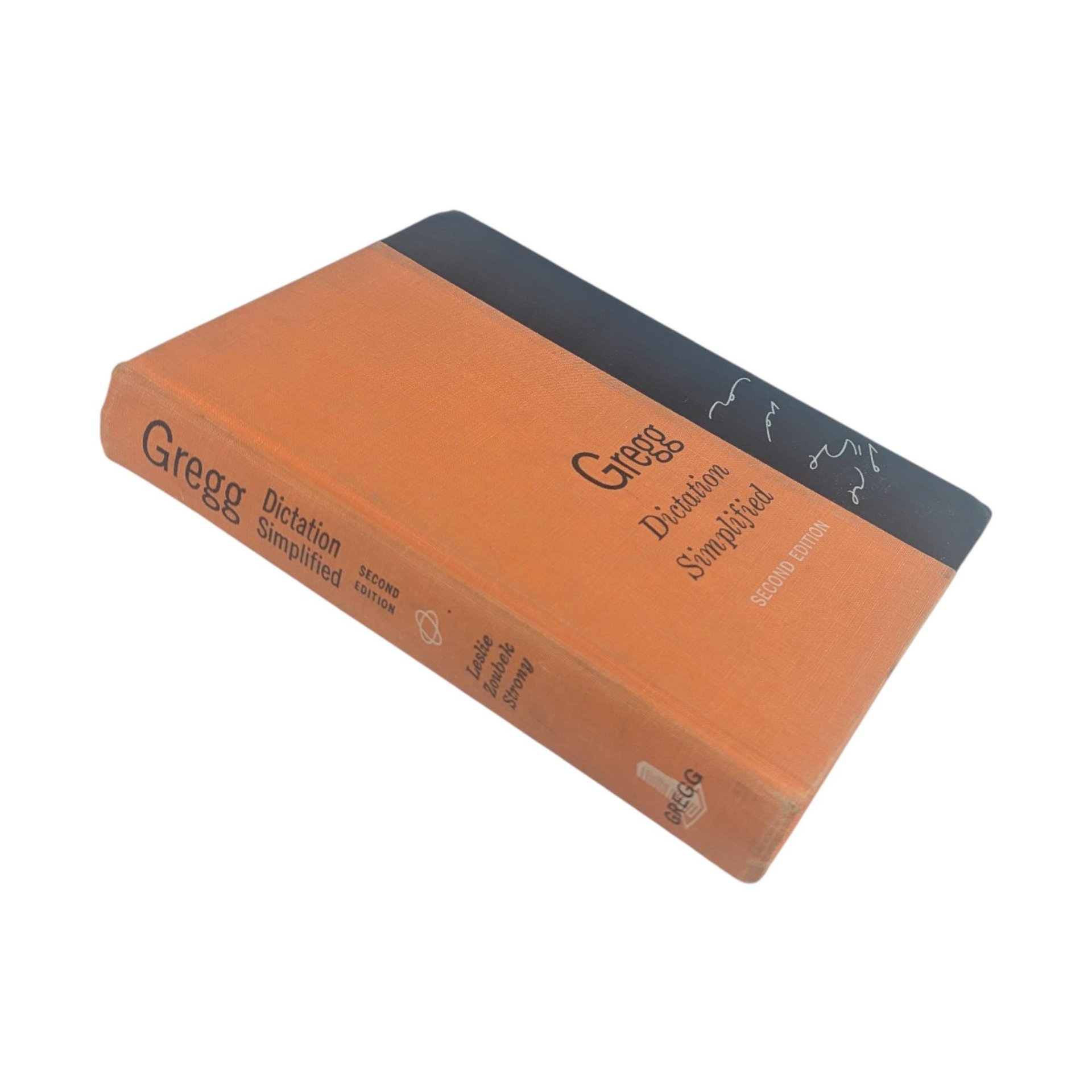 Vintage 1955 Gregg Dictation Simplified: Second Edition Shorthand Practice Book