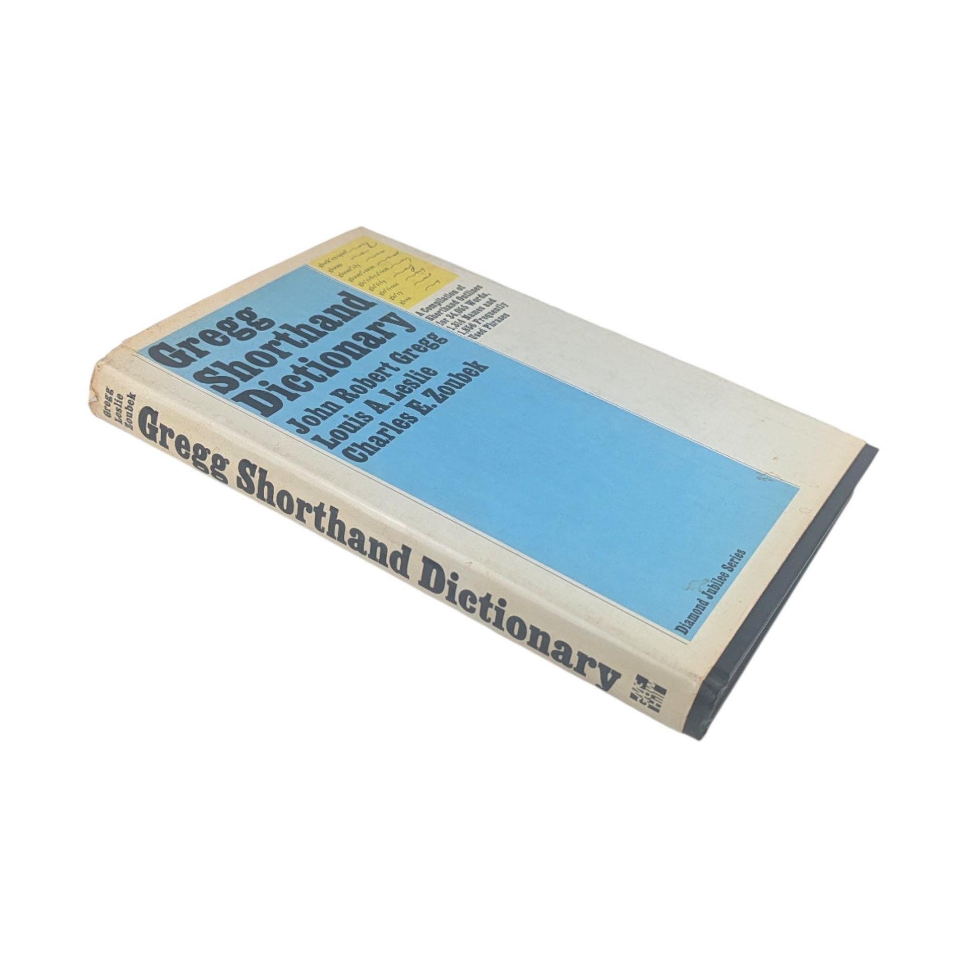 Vintage 1971 Gregg Shorthand Dictionary: Diamond Jubilee Series Secretarial Reference