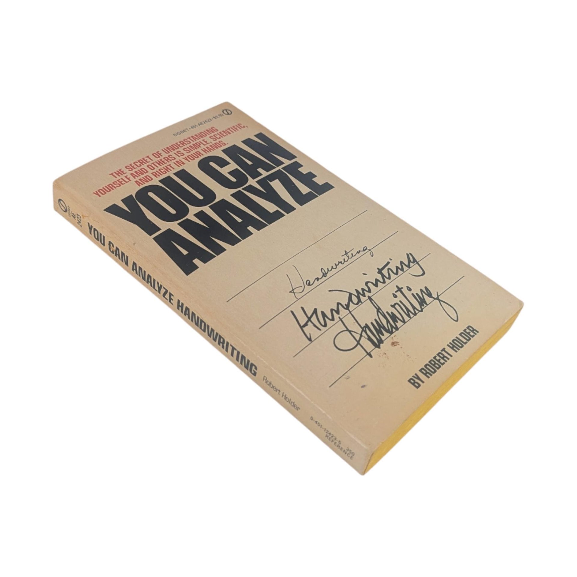 Vintage 1958 You Can Analyze Handwriting: Robert Holder Graphology Guidebook