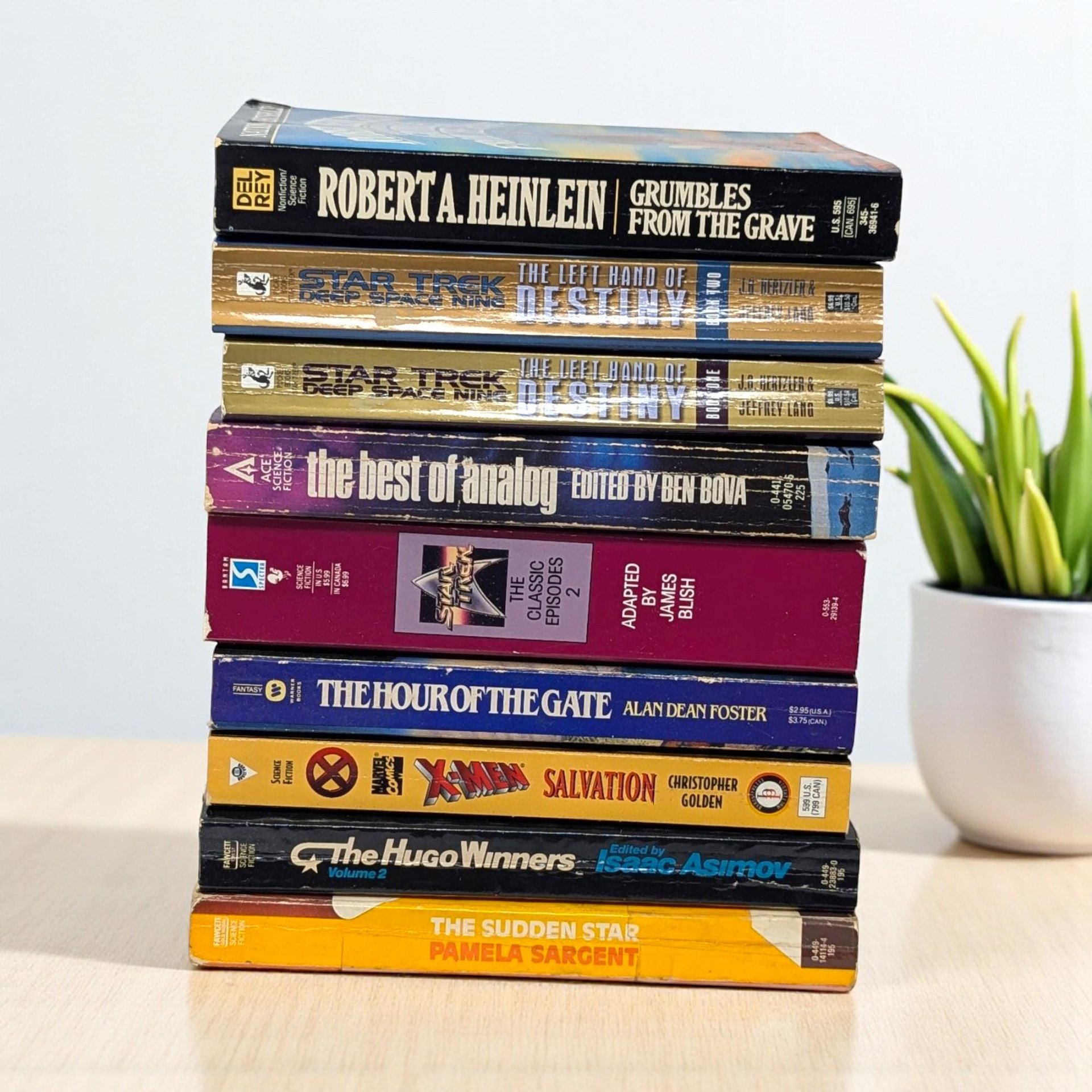 Vintage Sci-Fi Paperback Book Lot: Your Choice of Heinlein, Asimov, or Star Trek