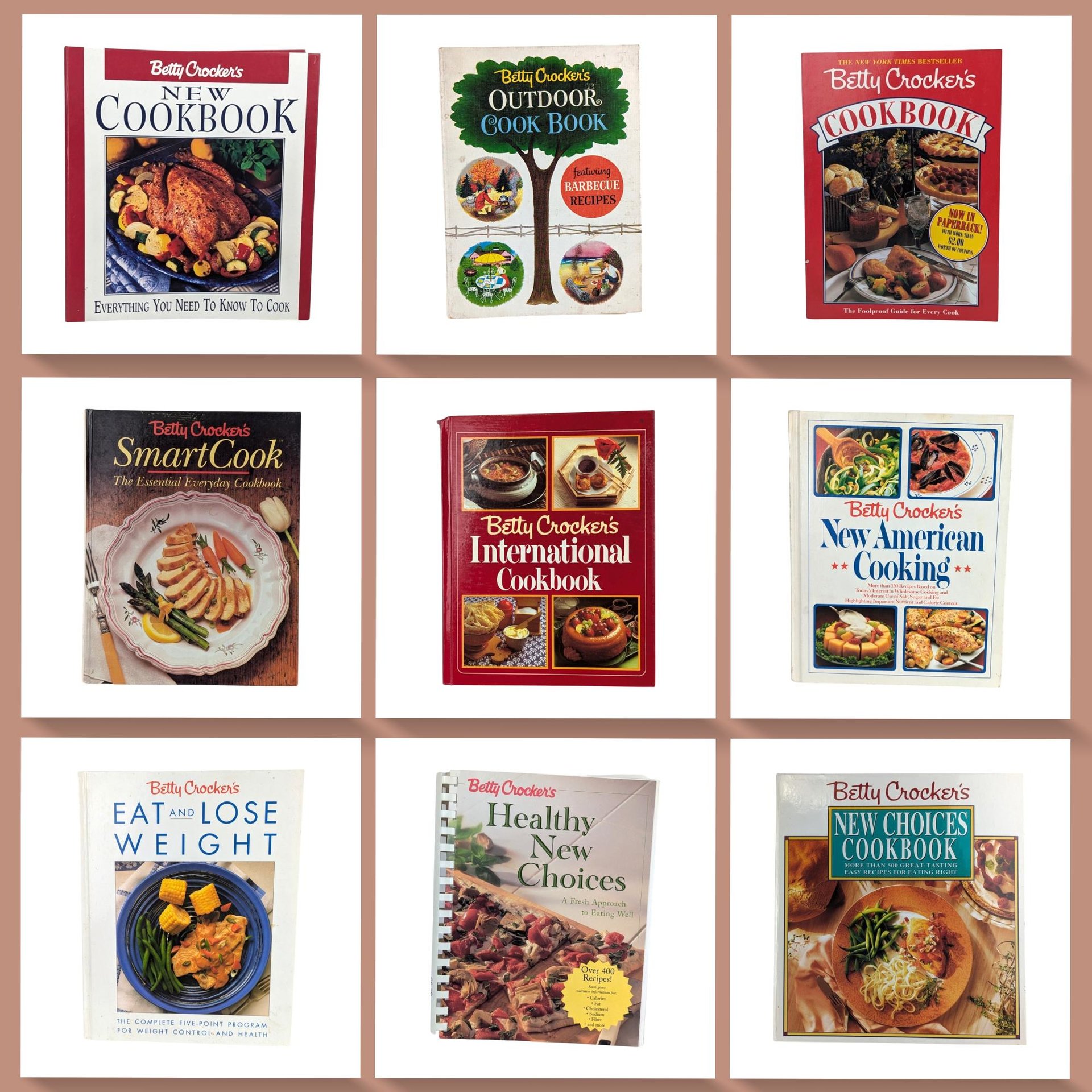 Vintage Betty Crocker Cookbook: You Choose Classic American Recipe Book