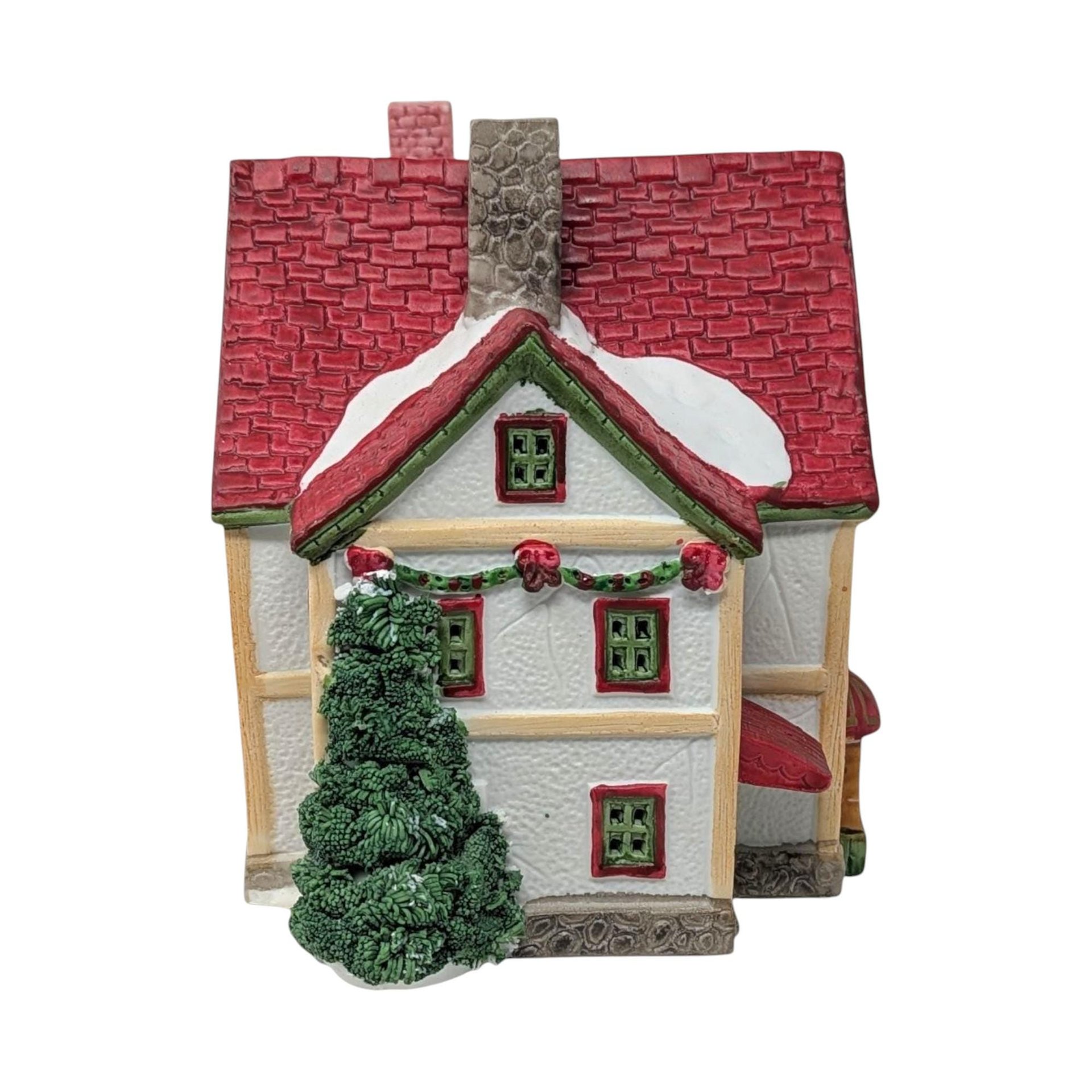 Vintage 1993 Lemax Christmas Shoppe: Dickensvale Porcelain Lighted House