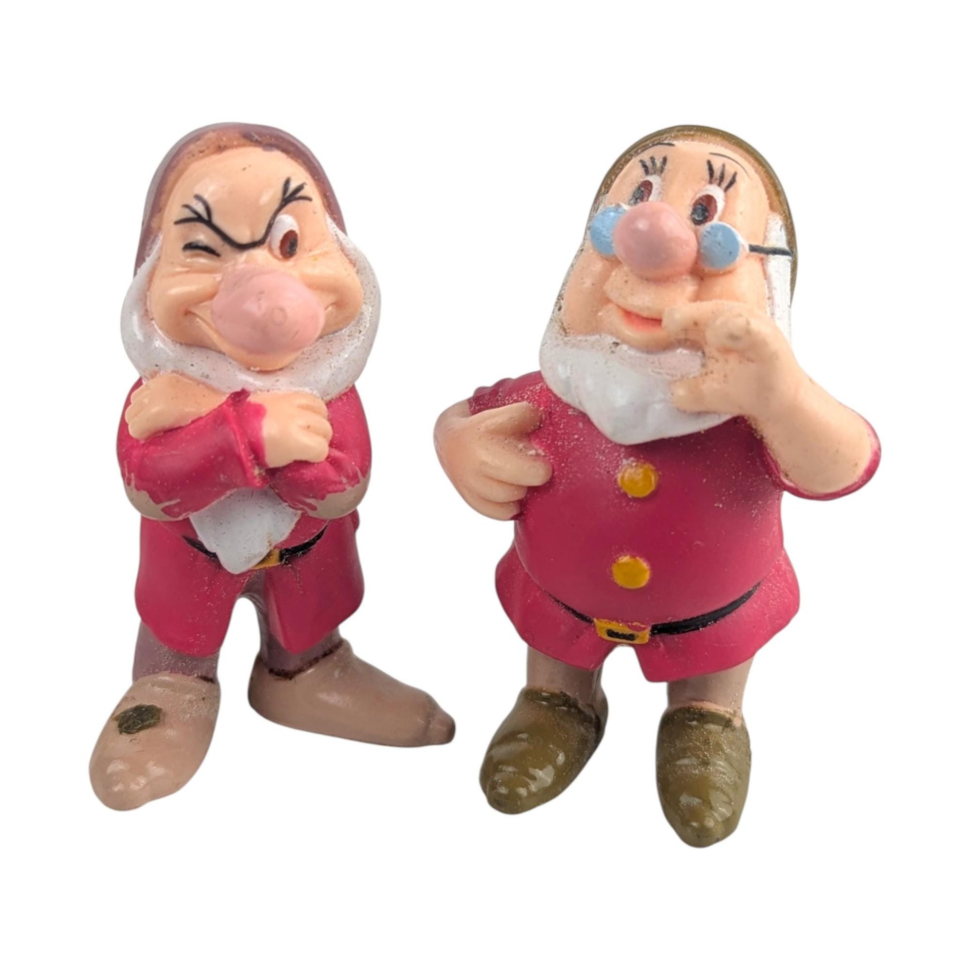 Vintage Snow White Figure Set: Disney Queen & Six Dwarves Toys