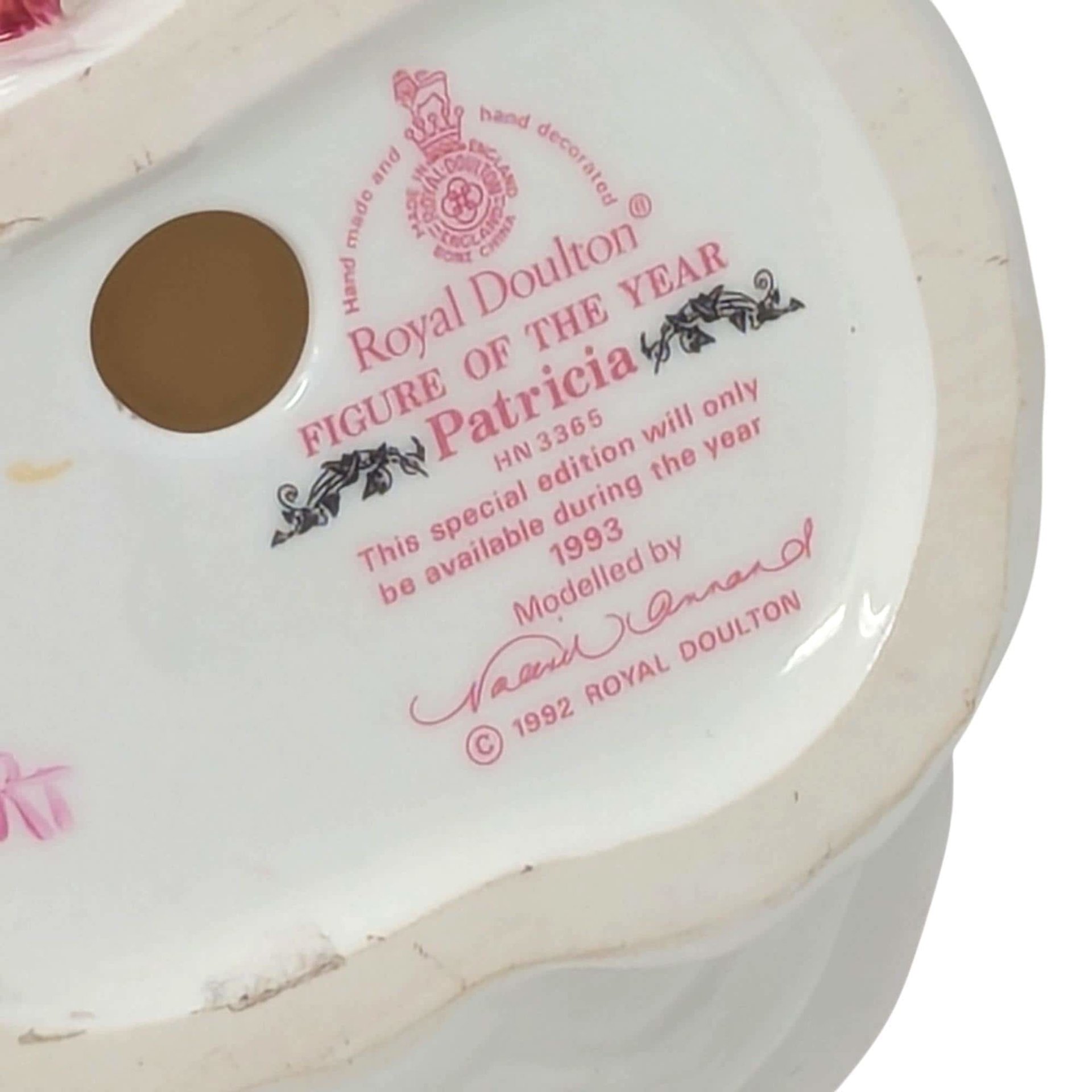 Vintage 1993 Royal Doulton Patricia Figurine: Figure of the Year HN 3365