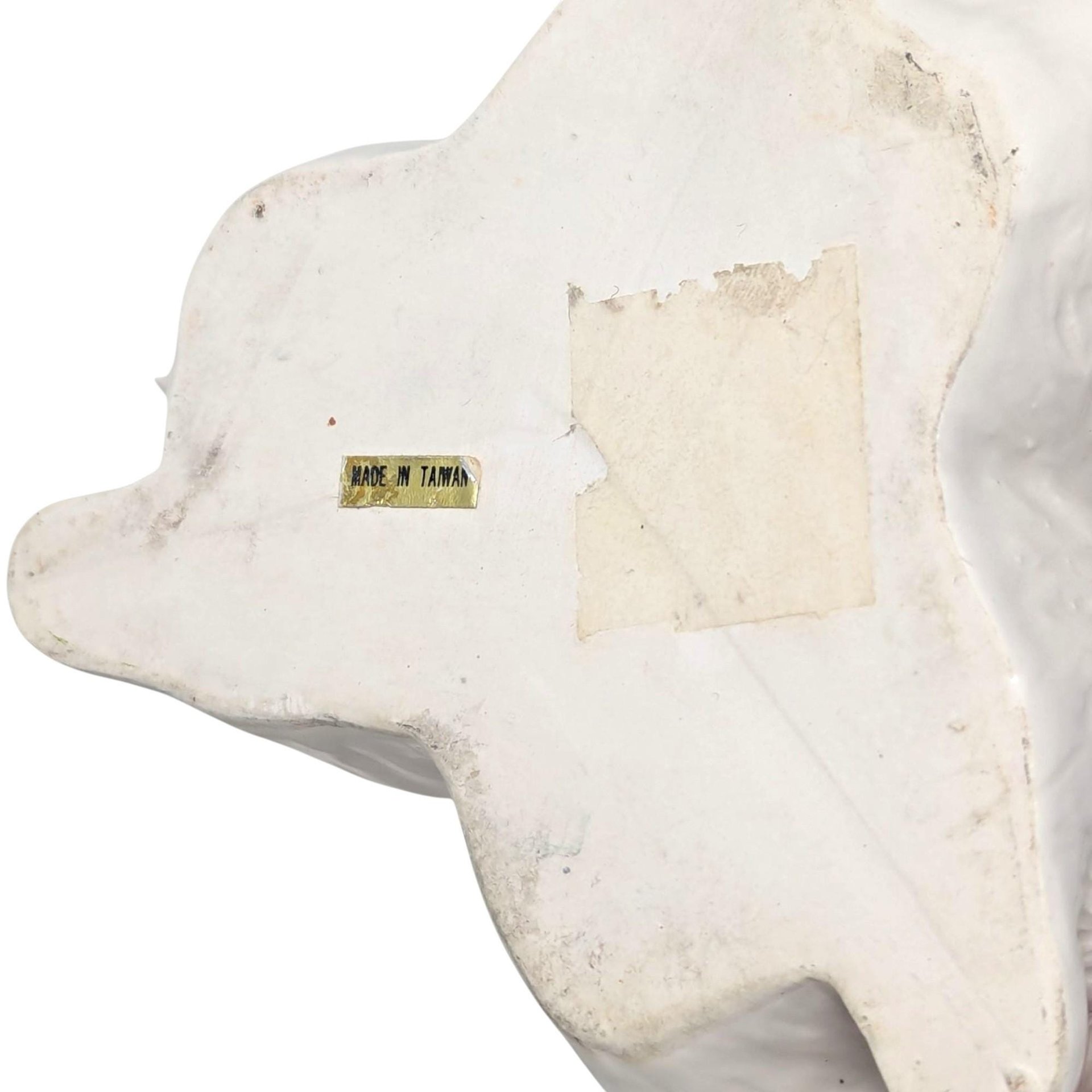 Vintage Ceramic Rabbit Vase: Trio of Bunnies with Pastel Bows Centerpiece