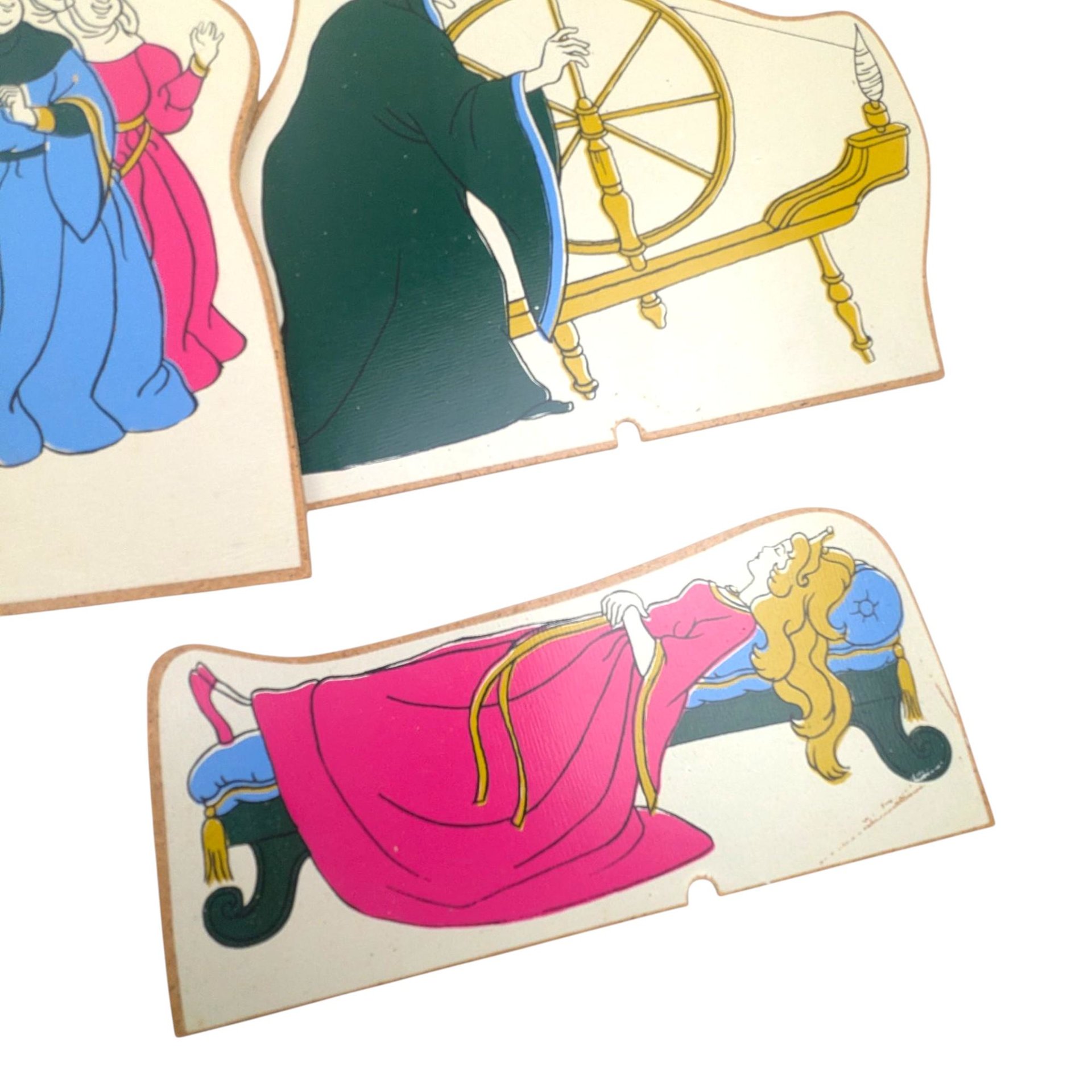 Vintage Judy Story Set: Sleeping Beauty Fairy Tale Characters, Educational Storytelling Pieces