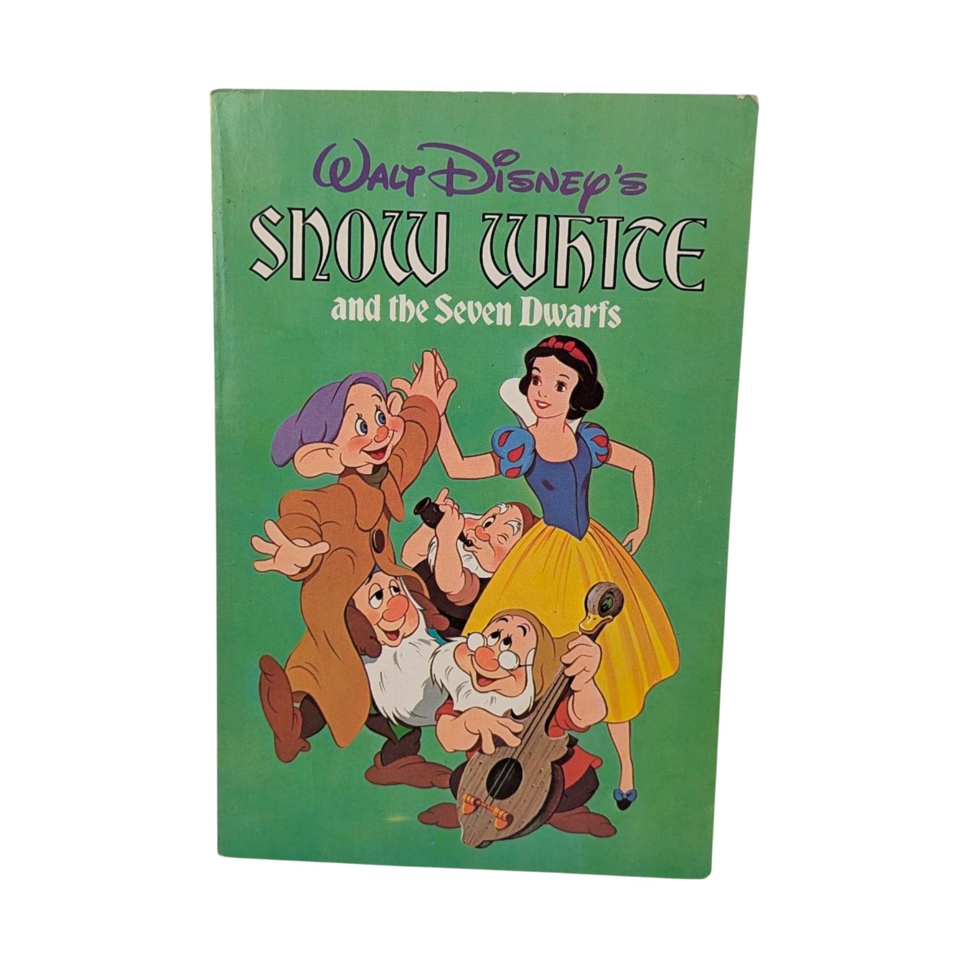 Vintage 1975 Snow White Book: Walt Disney's Seven Dwarfs, Collectible Paperback