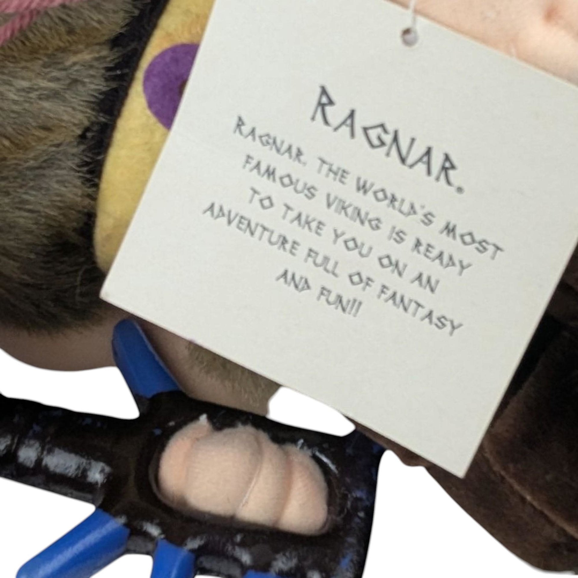 Vintage 1990s Ragnar Plush Doll: Minnesota Vikings NFL Mascot Toy