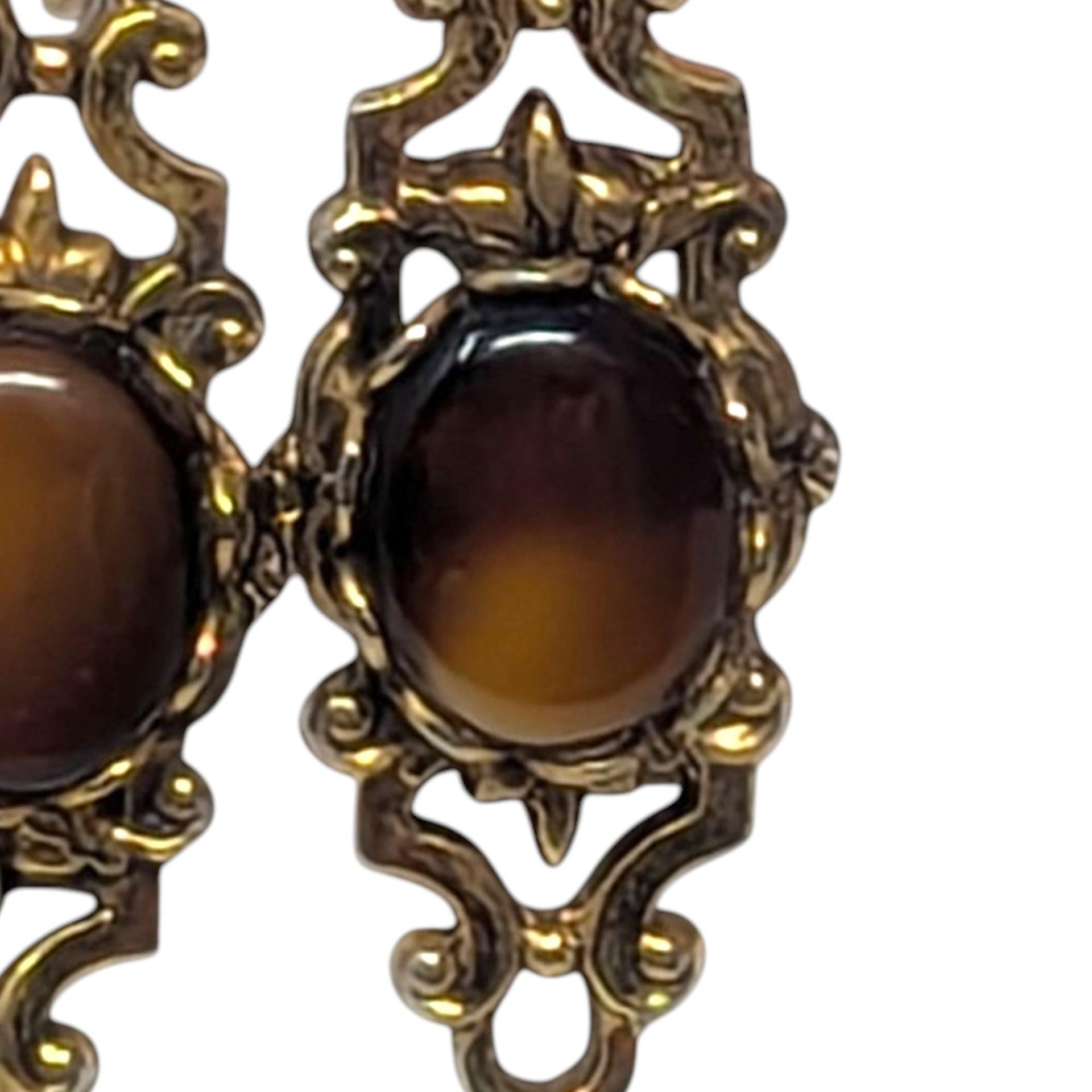 Vintage Earring Collection Your Choice: Faux Pearl, Moonglow, or Tiger Eye
