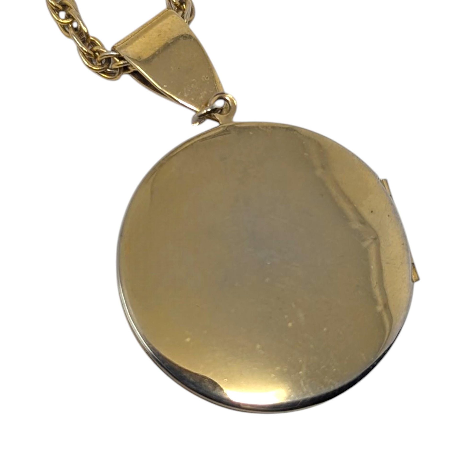 Vintage Pink Rose Locket Necklace: Gold Tone Ornate Floral Jewelry