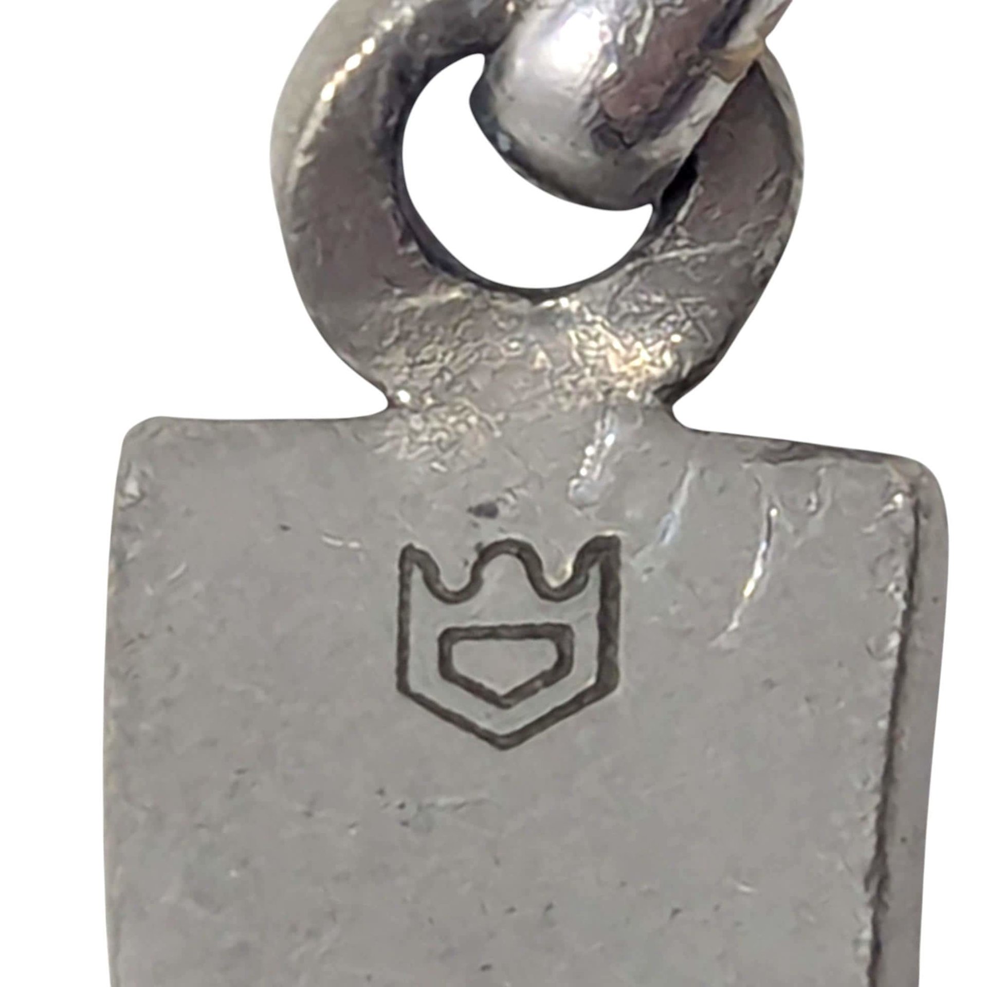 Vintage 1980s Italian Horn Necklace: Glitter Resin Cornicello Amulet