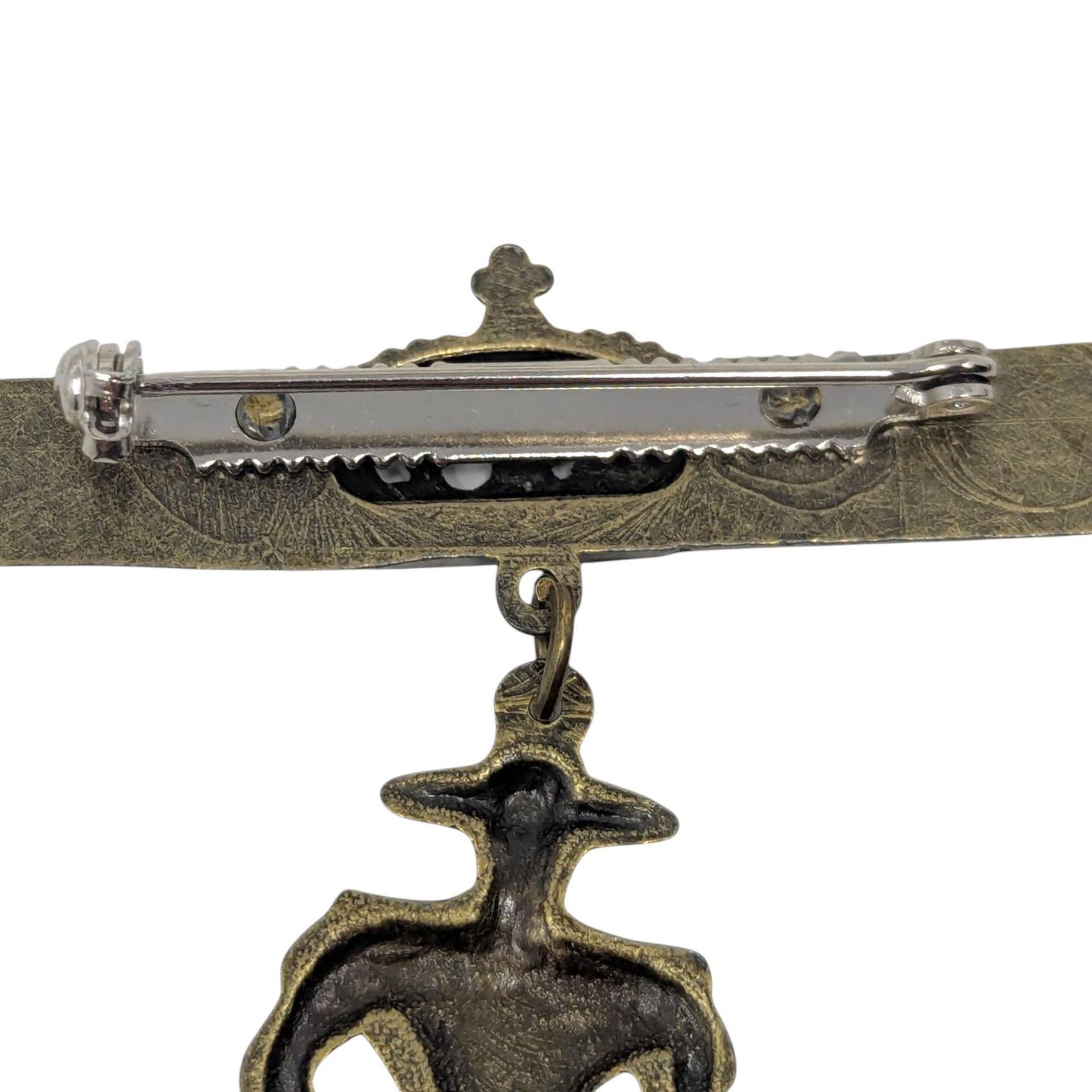 Vintage 1960s Conquistador Brooch: Spanish Figural Dangle Pin