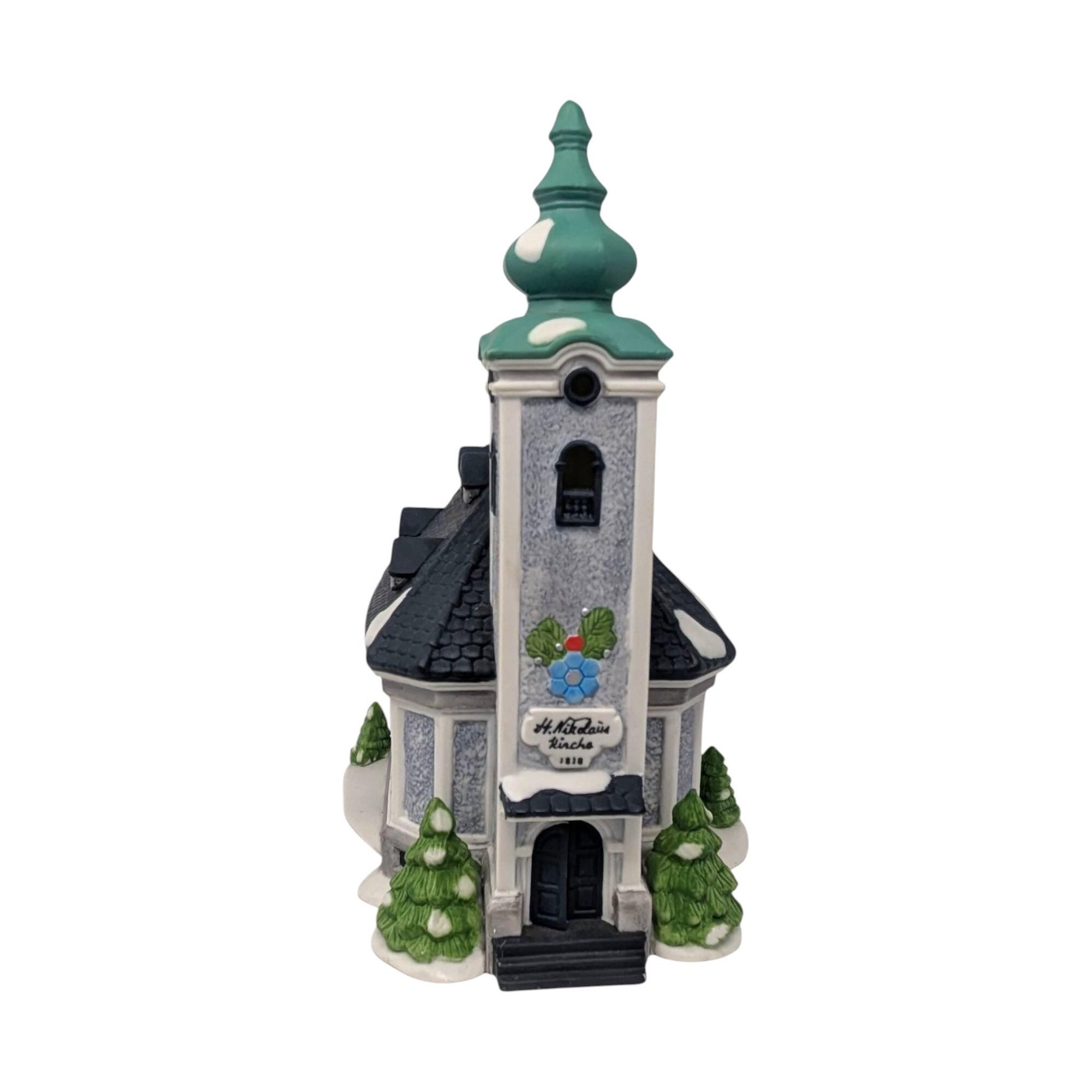 Vintage 1991 St. Nikolaus Kirche: Dept 56 Alpine Village Series