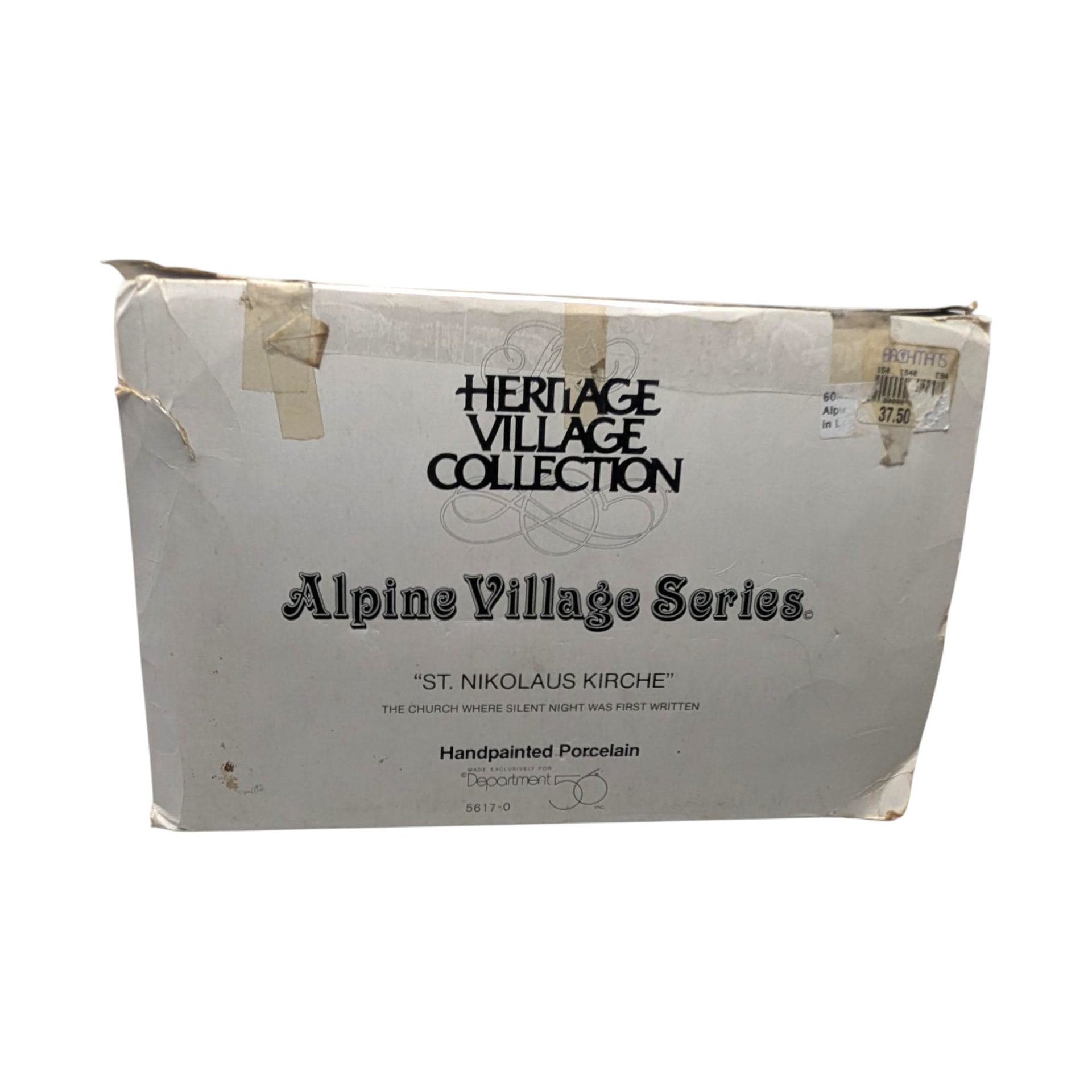 Vintage 1991 St. Nikolaus Kirche: Dept 56 Alpine Village Series