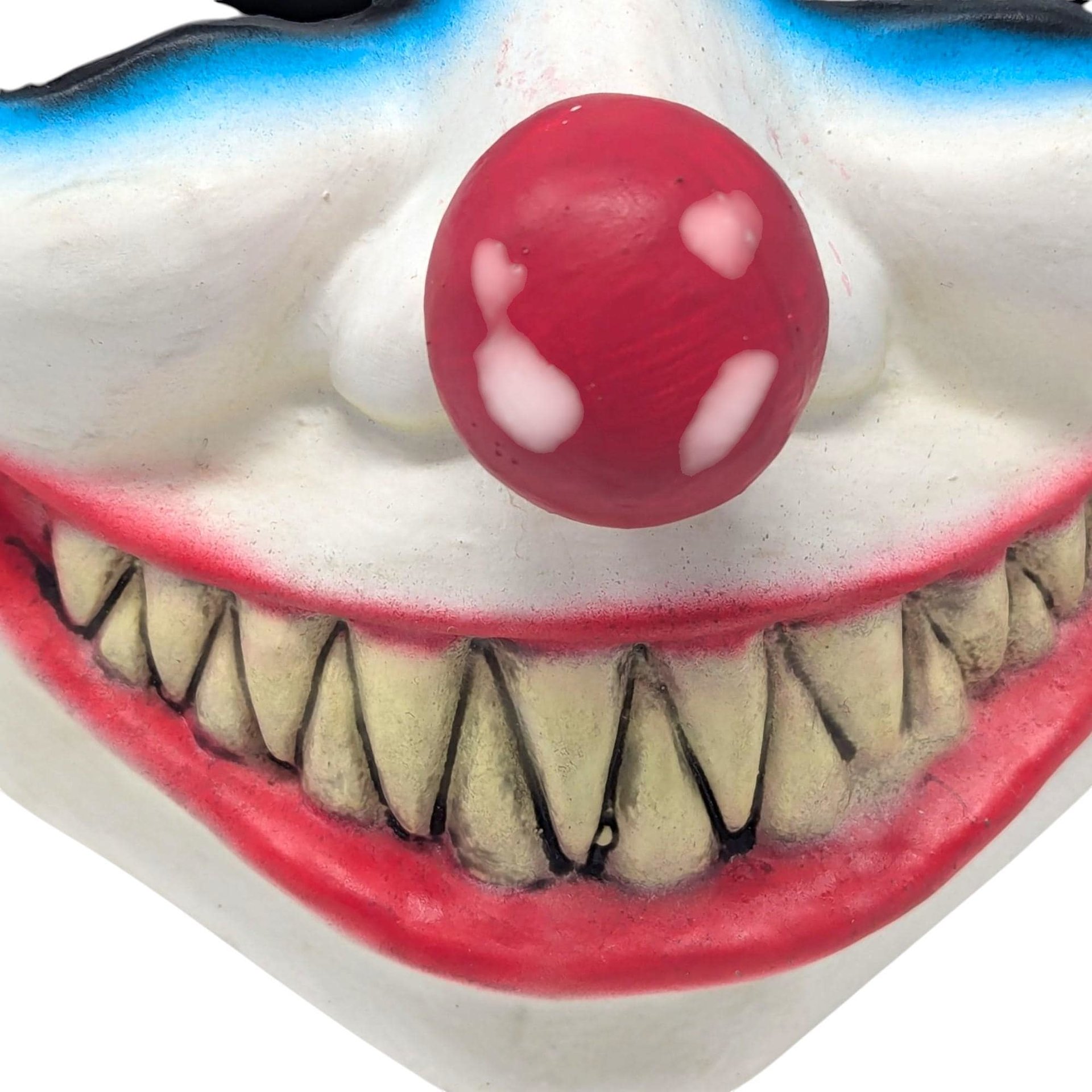 Vintage Scary Clown Mask: Made in Mexico Rubber Halloween Prop