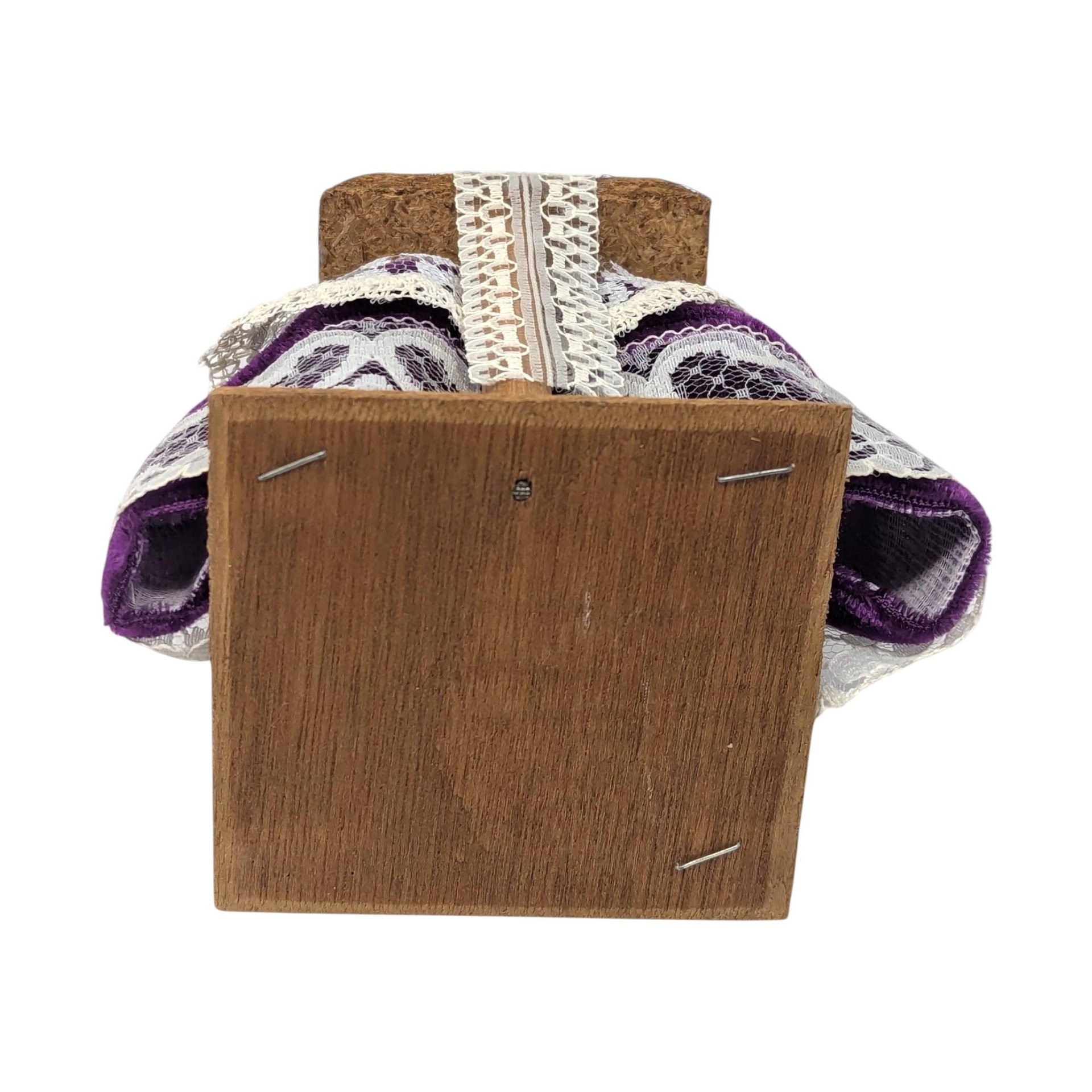 Vintage Handmade Grandma Doll: Folk Art Knitting Figurine