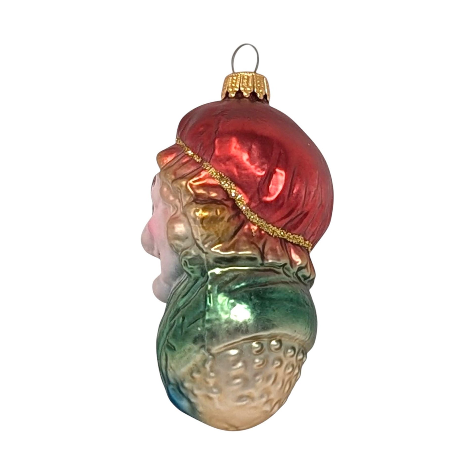 Vintage Grumpy Dwarf Ornament: Fairy Tale Blown Glass Figure