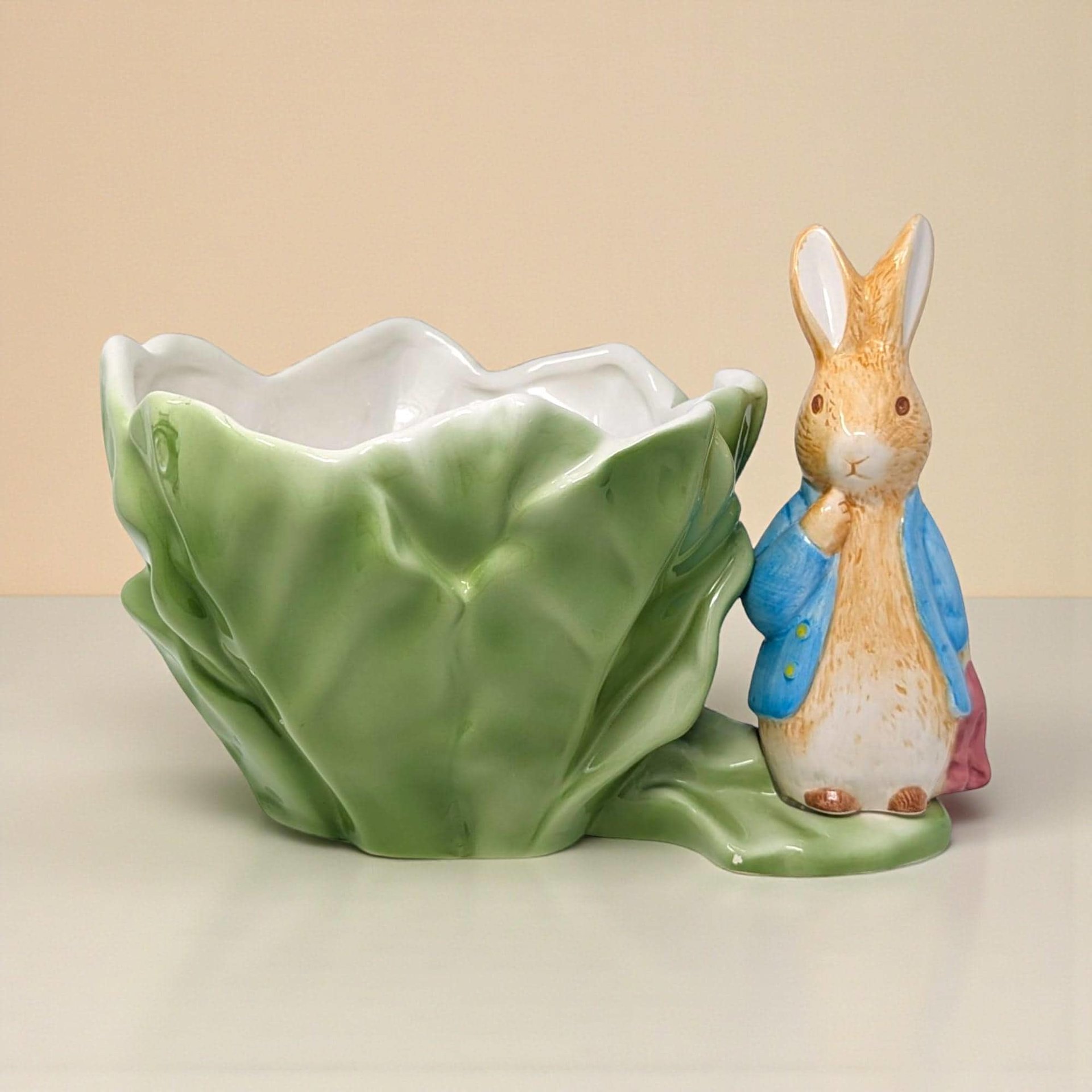 Vintage 1998 Beatrix Potter Peter Rabbit Planter: Teleflora Ceramic Decor
