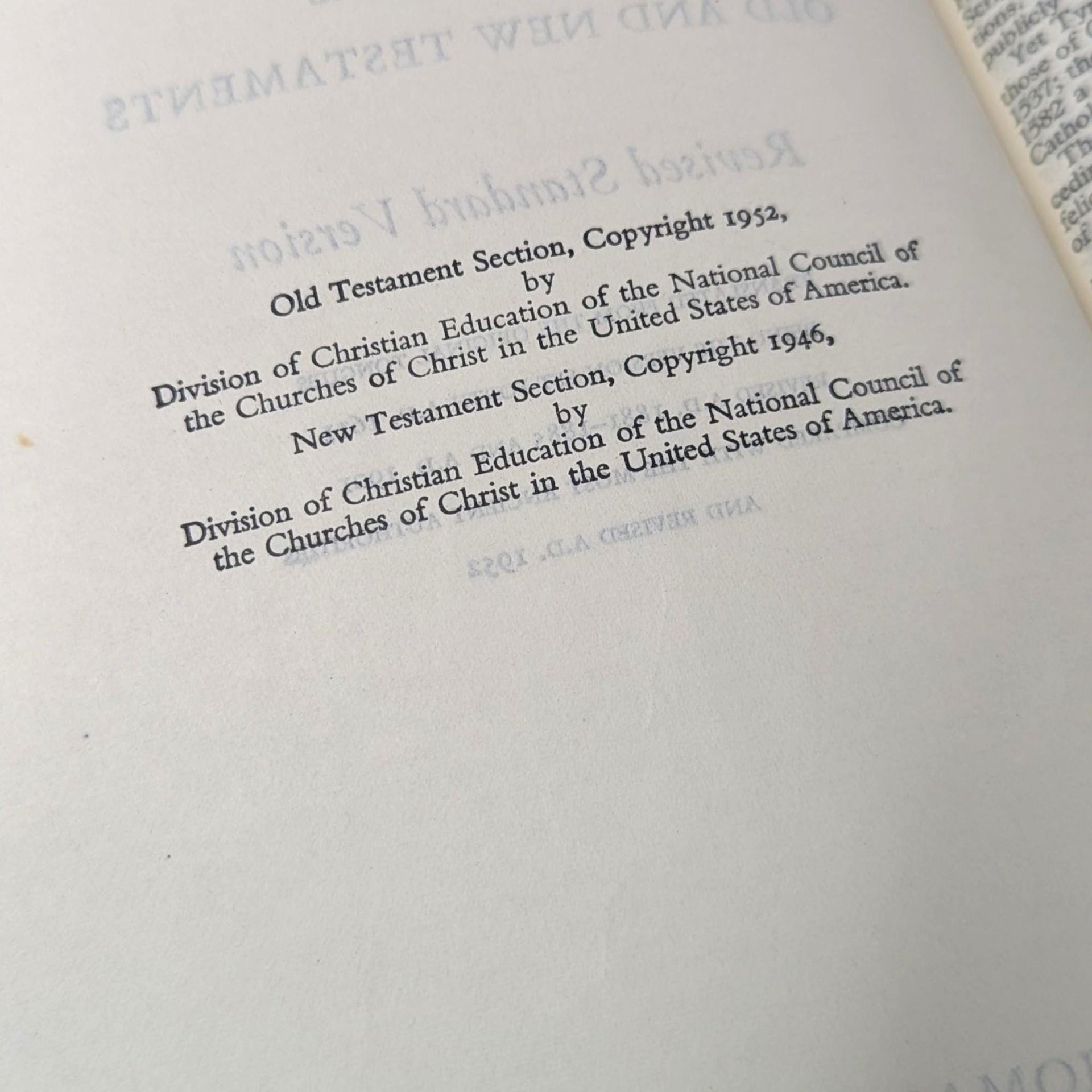 Vintage 1952 Holy Bible: Thomas Nelson & Sons With Helps Edition