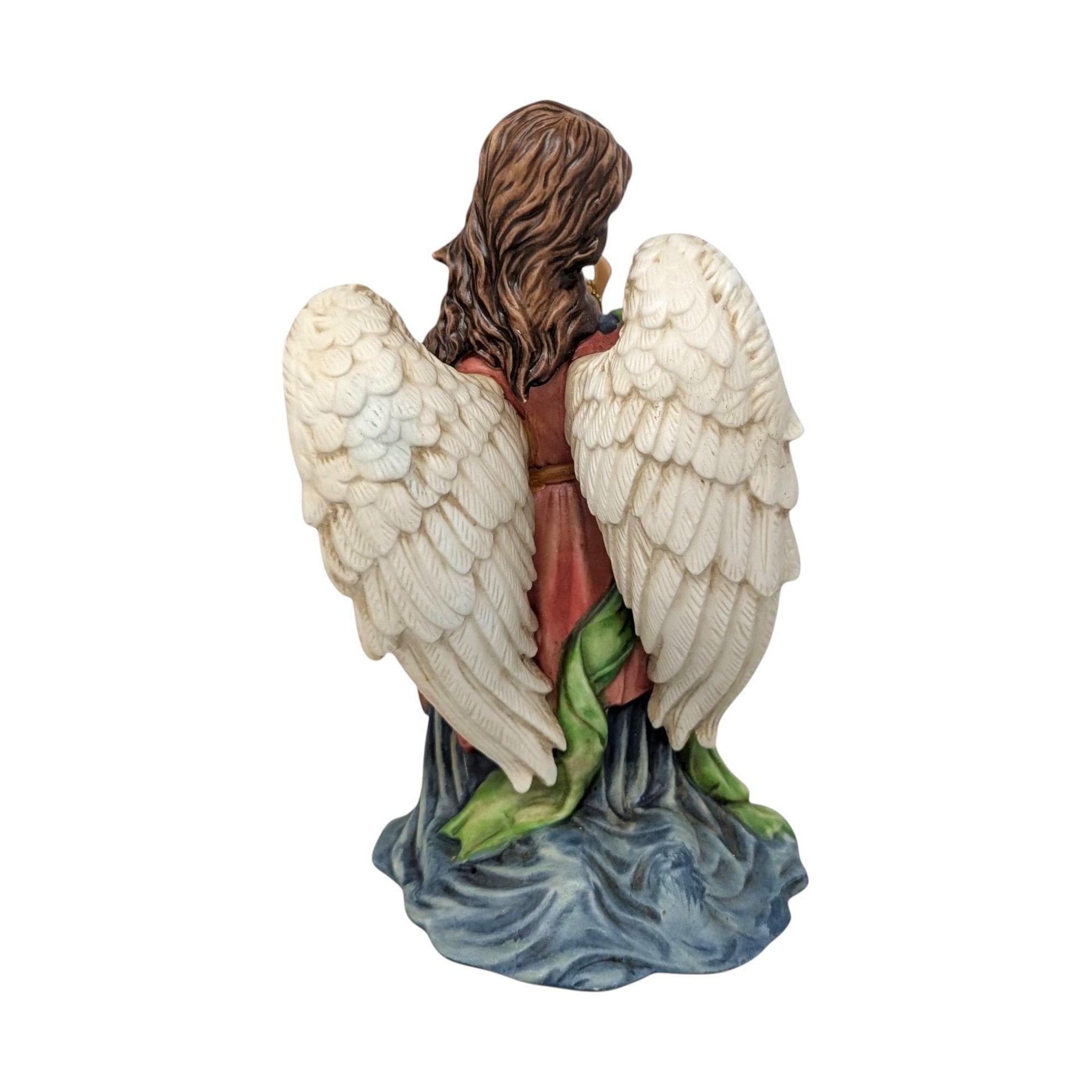 Vintage Grandeur Noel Nativity Angels: Set of 2 Ceramic Christmas Figures