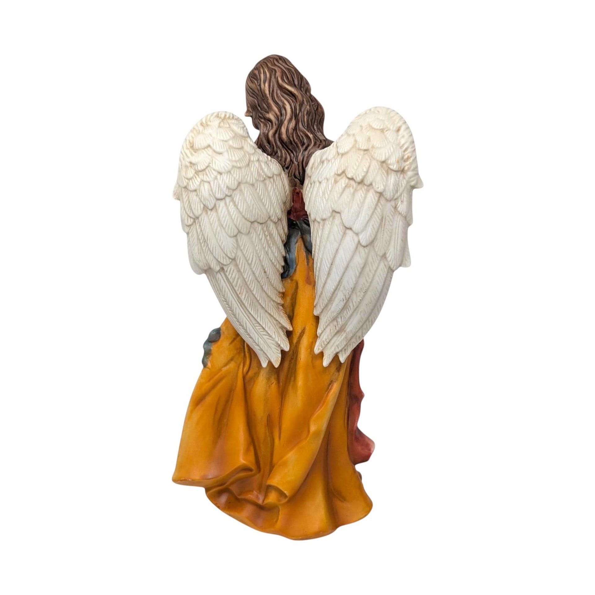 Vintage Grandeur Noel Nativity Angels: Set of 2 Ceramic Christmas Figures