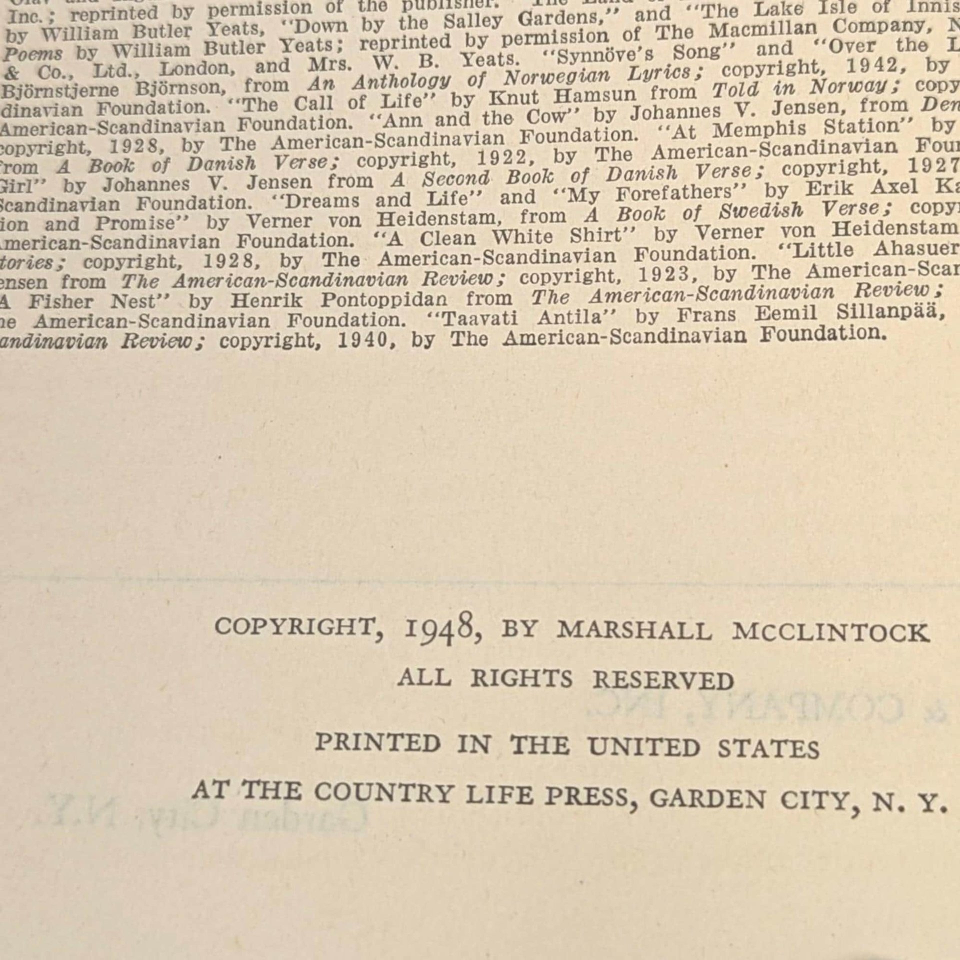 Vintage 1948 The Nobel Prize Treasury: Marshall McClintock Literary Guild Book