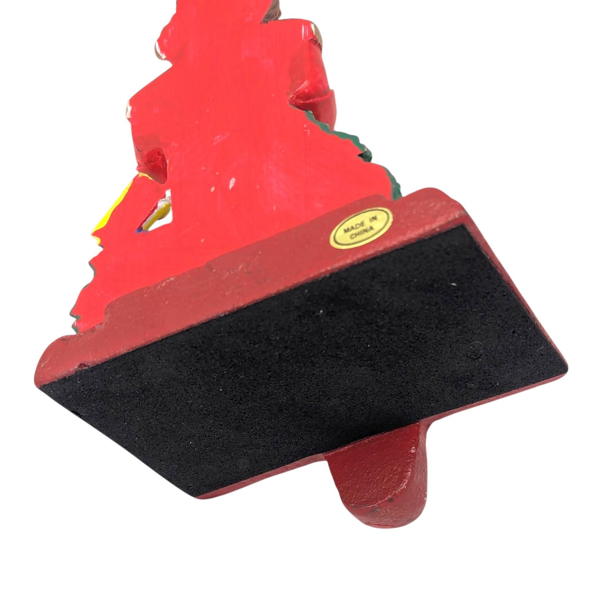 Vintage Nutcracker Stocking Holder: Toy Soldier Drummer Mantel Hanger