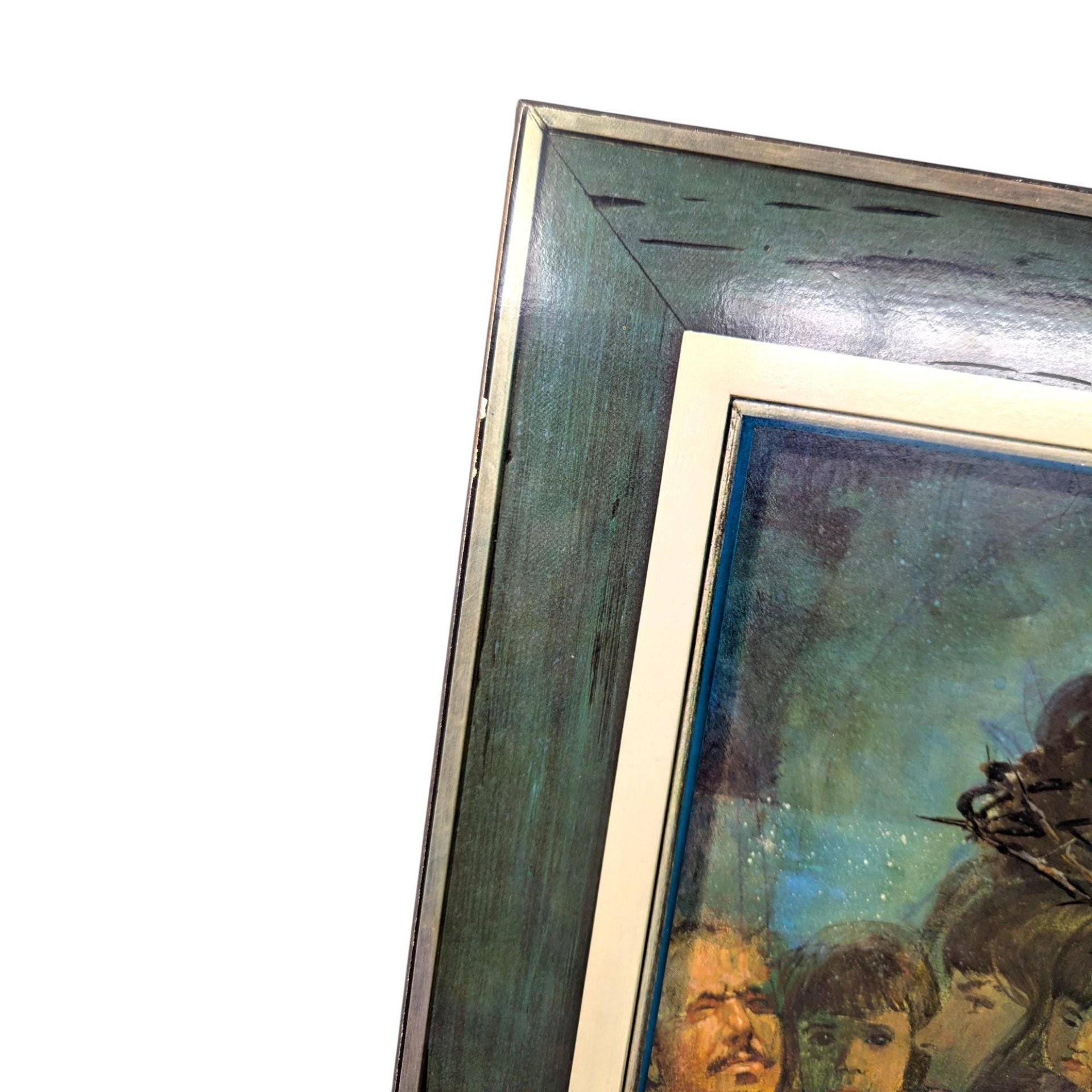 Vintage Walter Sallman "One in Christ" Print on Board: 1970s Religious Wall Art