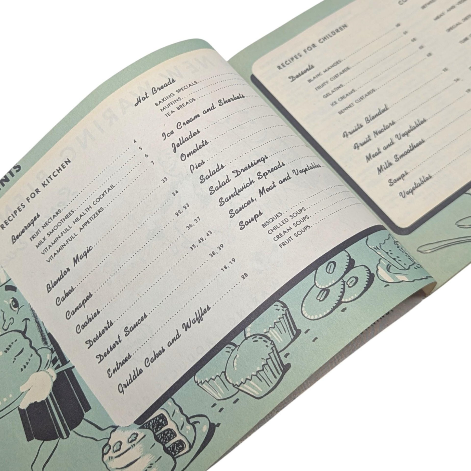 Vintage 1947 Waring Blendor Cookbook: 340 Recipes Softcover Booklet