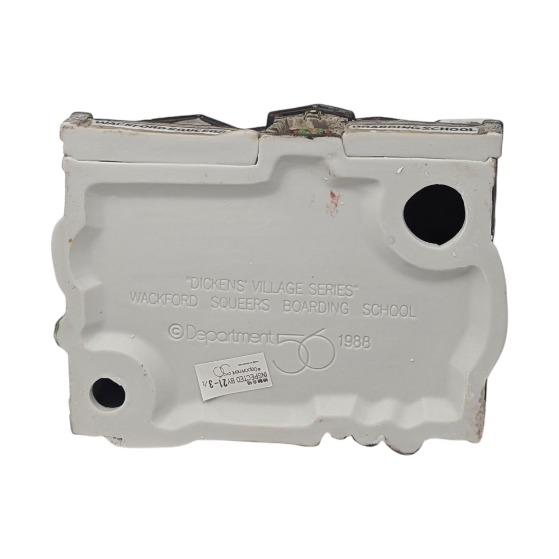 Vintage 1988 Wackford Squeers Boarding School: Dept 56 Dickens Village House