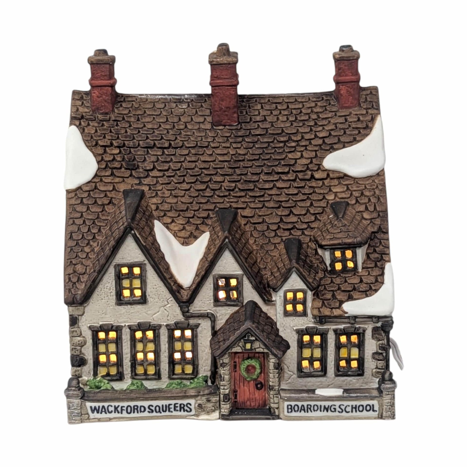 Vintage 1988 Wackford Squeers Boarding School: Dept 56 Dickens Village House