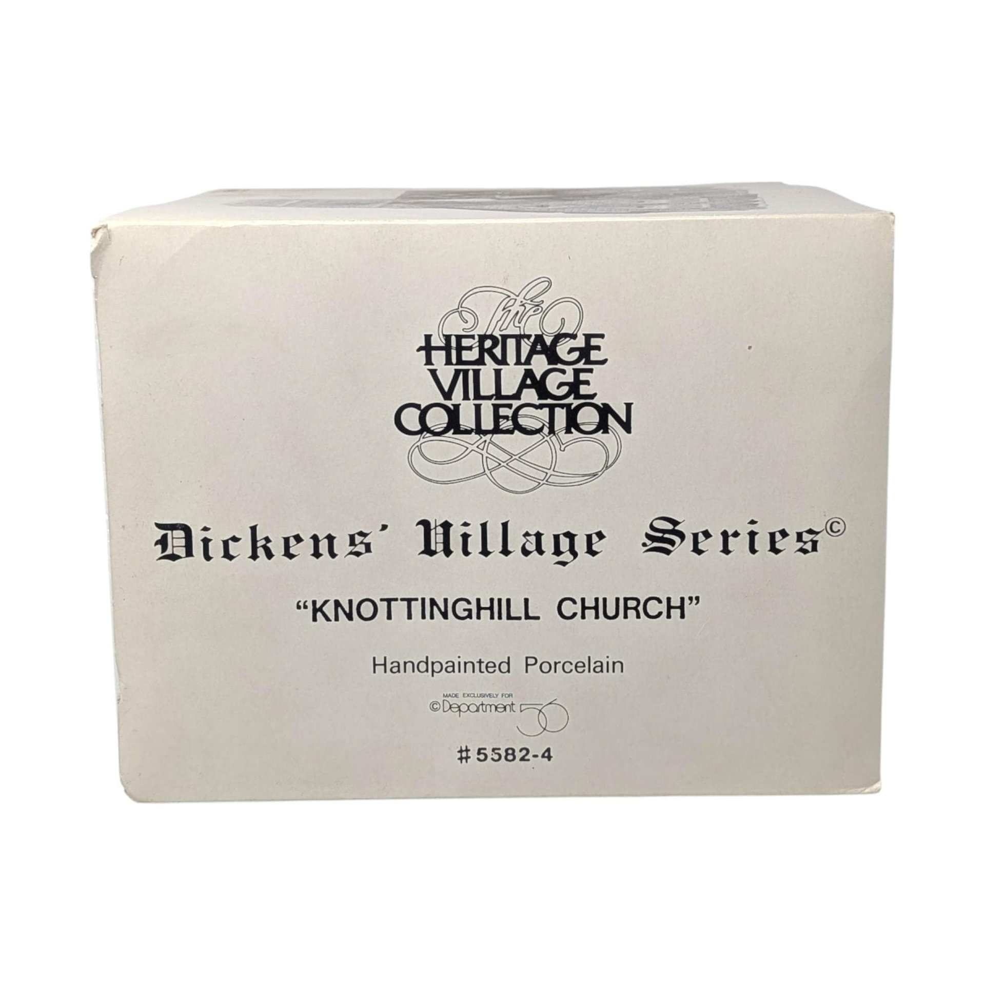 Vintage 1989 Knottinghill Church: Dept 56 Dickens Village Building