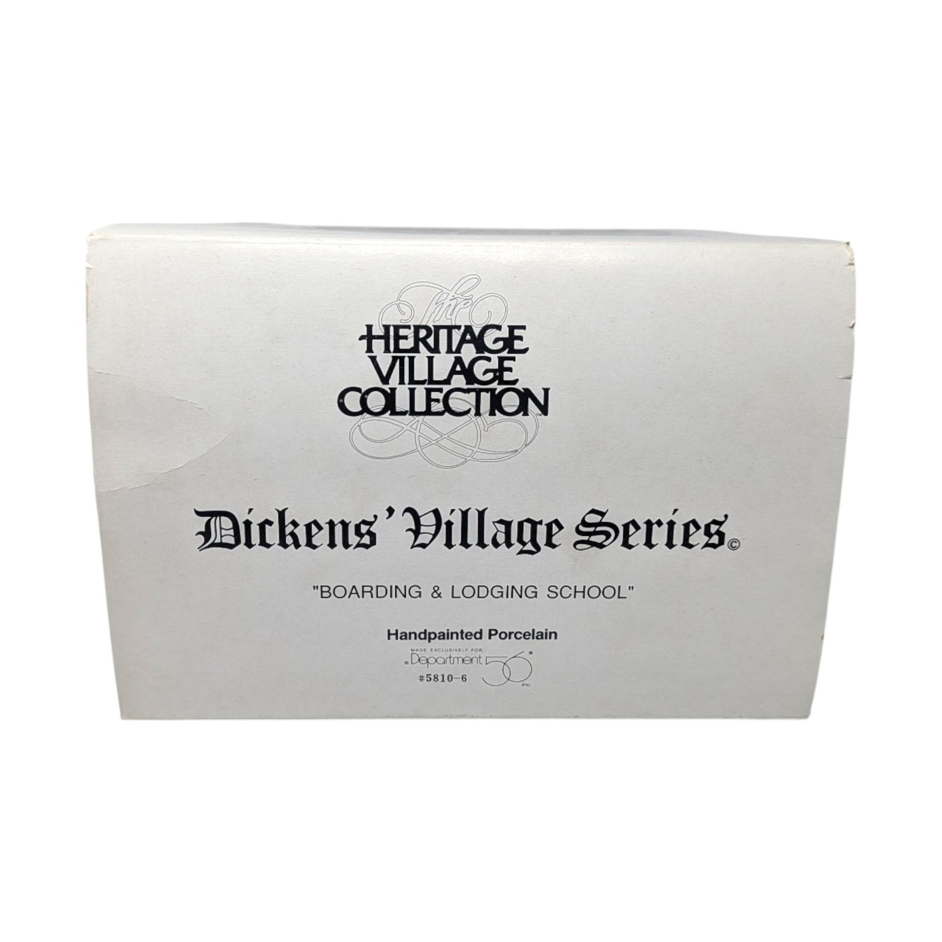 Vintage 1994 Boarding & Lodging School: Dept 56 Dickens Village Lighted House