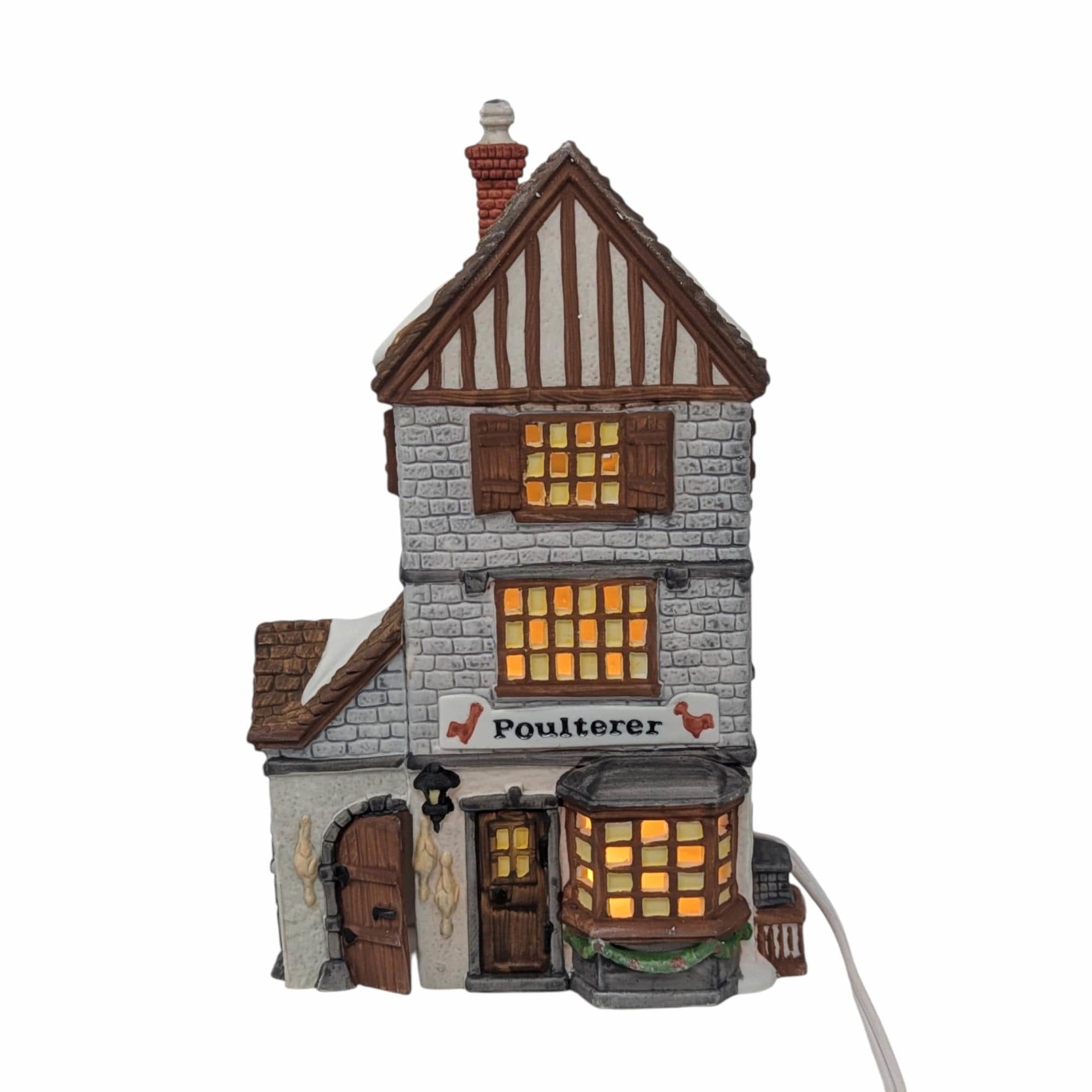 Vintage 1988 Poulterer Shop: Dept 56 Dickens Village House