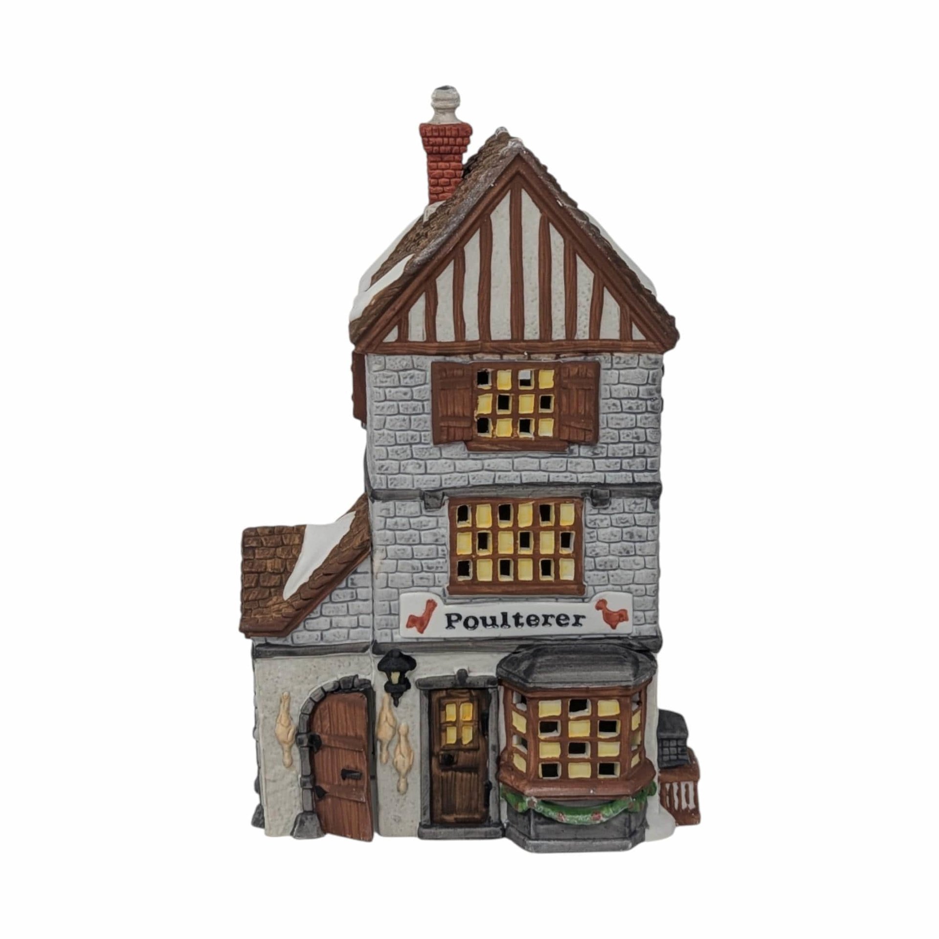 Vintage 1988 Poulterer Shop: Dept 56 Dickens Village House