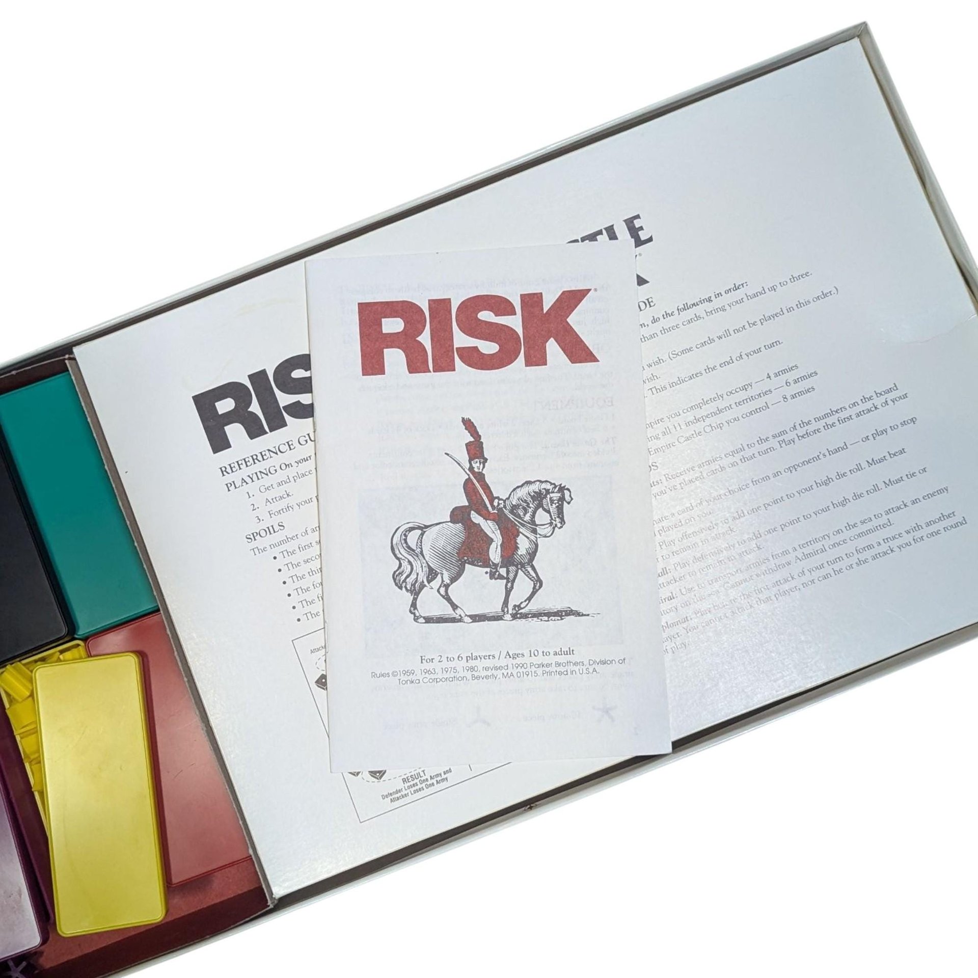 Vintage 1986 Risk & Castle Risk Game: Parker Brothers Combo Set