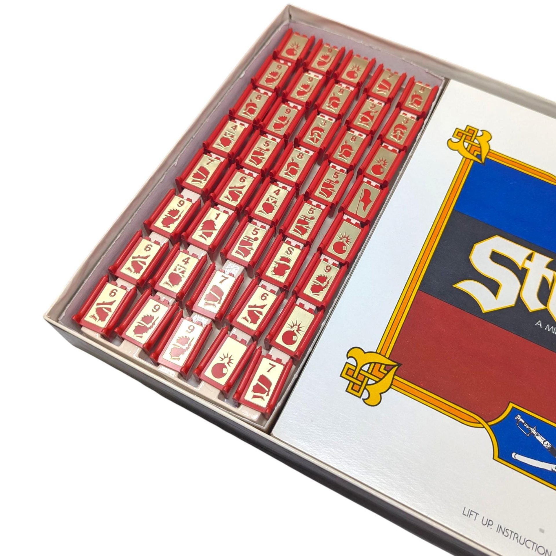 Vintage 1986 Stratego Board Game: Milton Bradley Battlefield Strategy