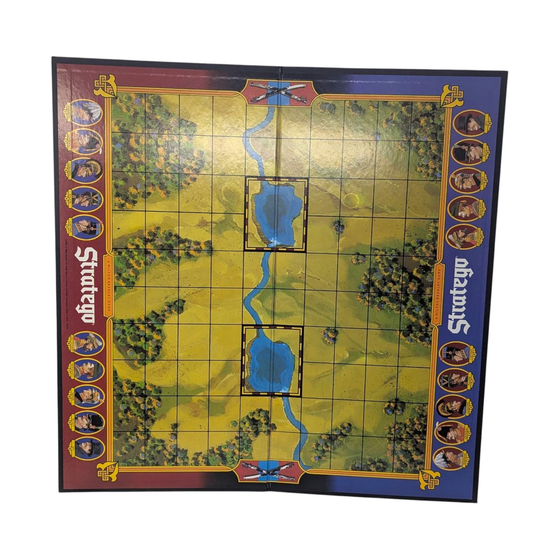 Vintage 1986 Stratego Board Game: Milton Bradley Battlefield Strategy