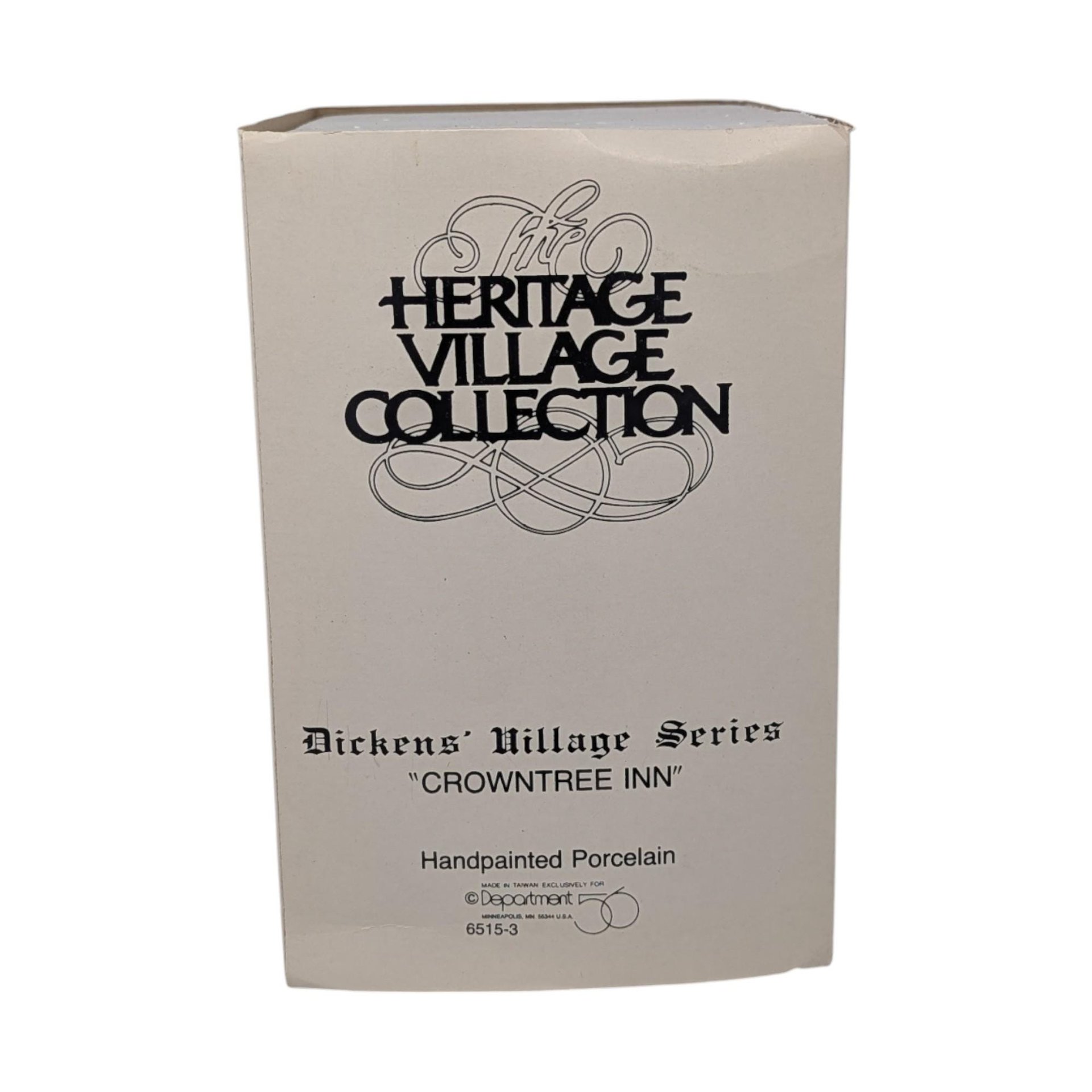 Vintage 1984 "Crowntree Inn" House: Department 56 Dickens' Village Collectible