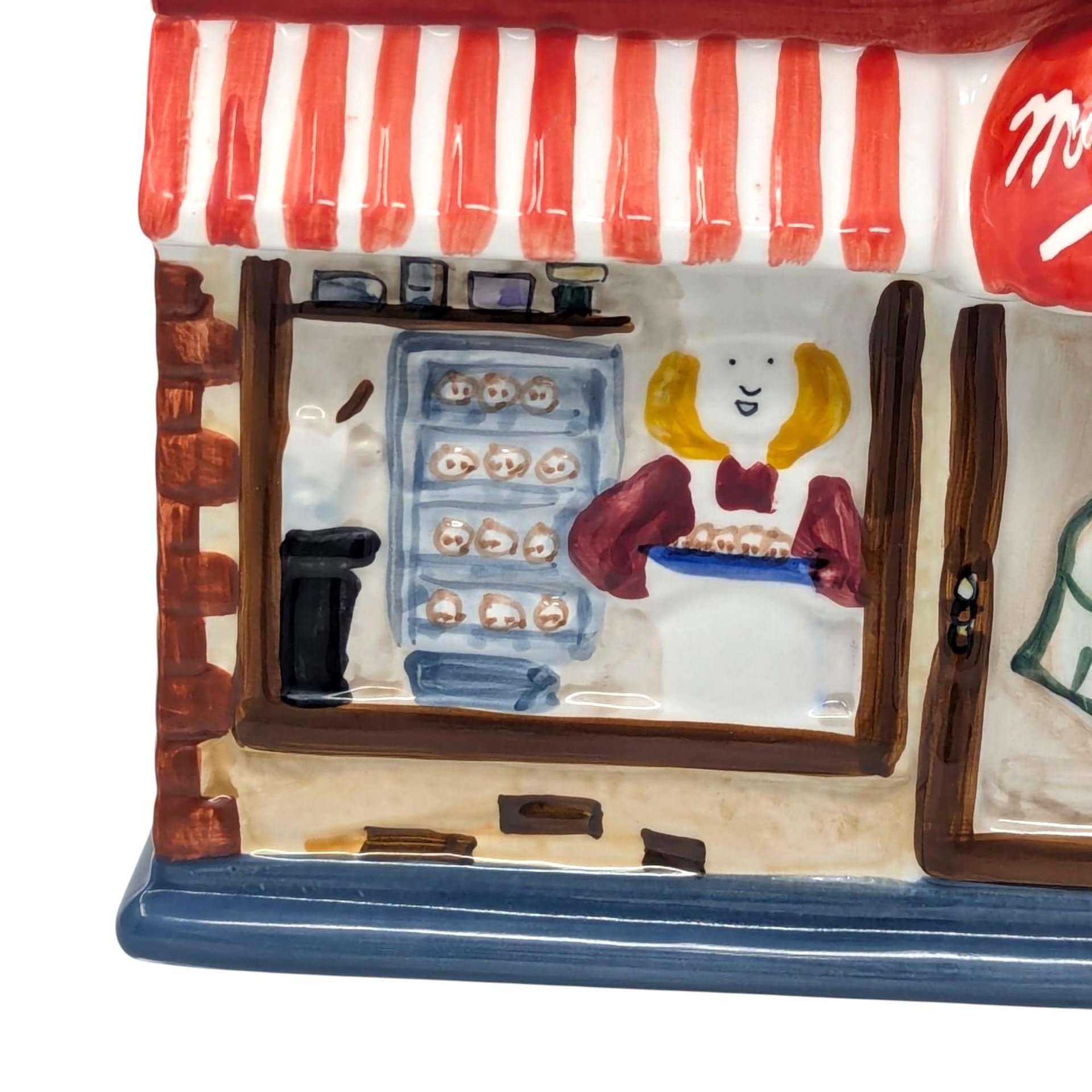 Vintage Mrs. Fields Cookie Jar: Handpainted Ceramic Bakery Shop