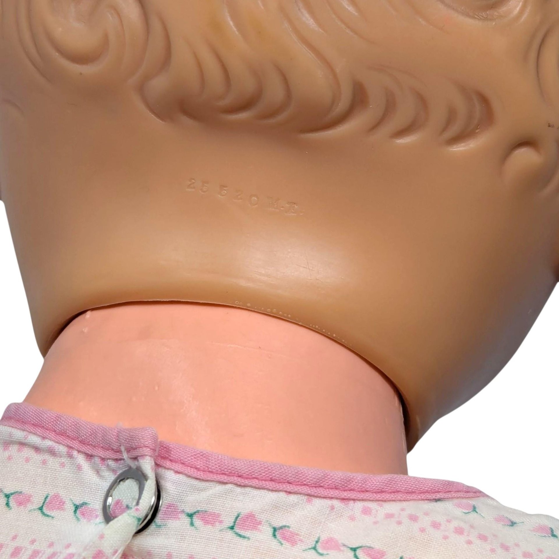 Vintage 1950s Large Plastic Baby Doll: 23-Inch Doll with Open Close Eyes