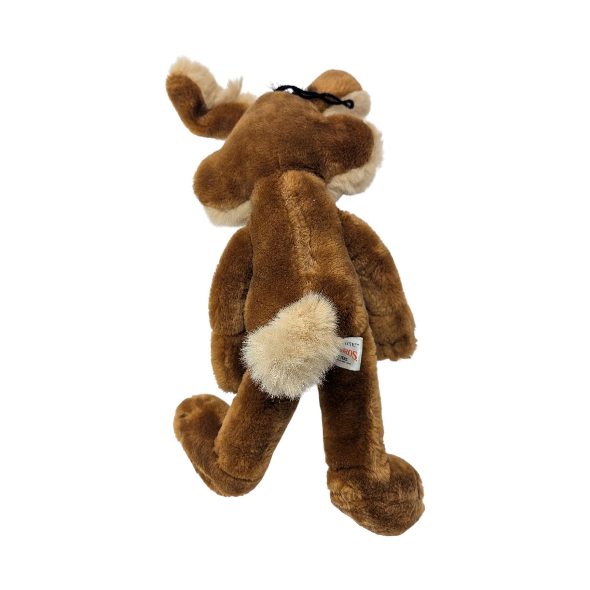1990 Warner Bros Wile E. Coyote Plush: Looney Tunes Stuffed Animal Toy