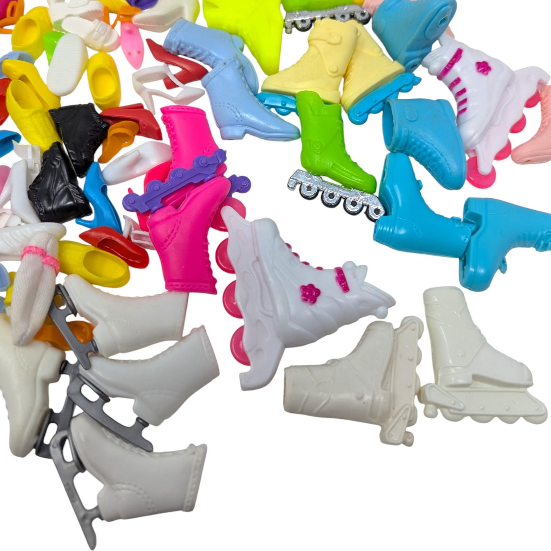 Vintage Barbie Doll Shoe and Boot Lot: Mixed Accessory Grab Bag for Fashion Dolls