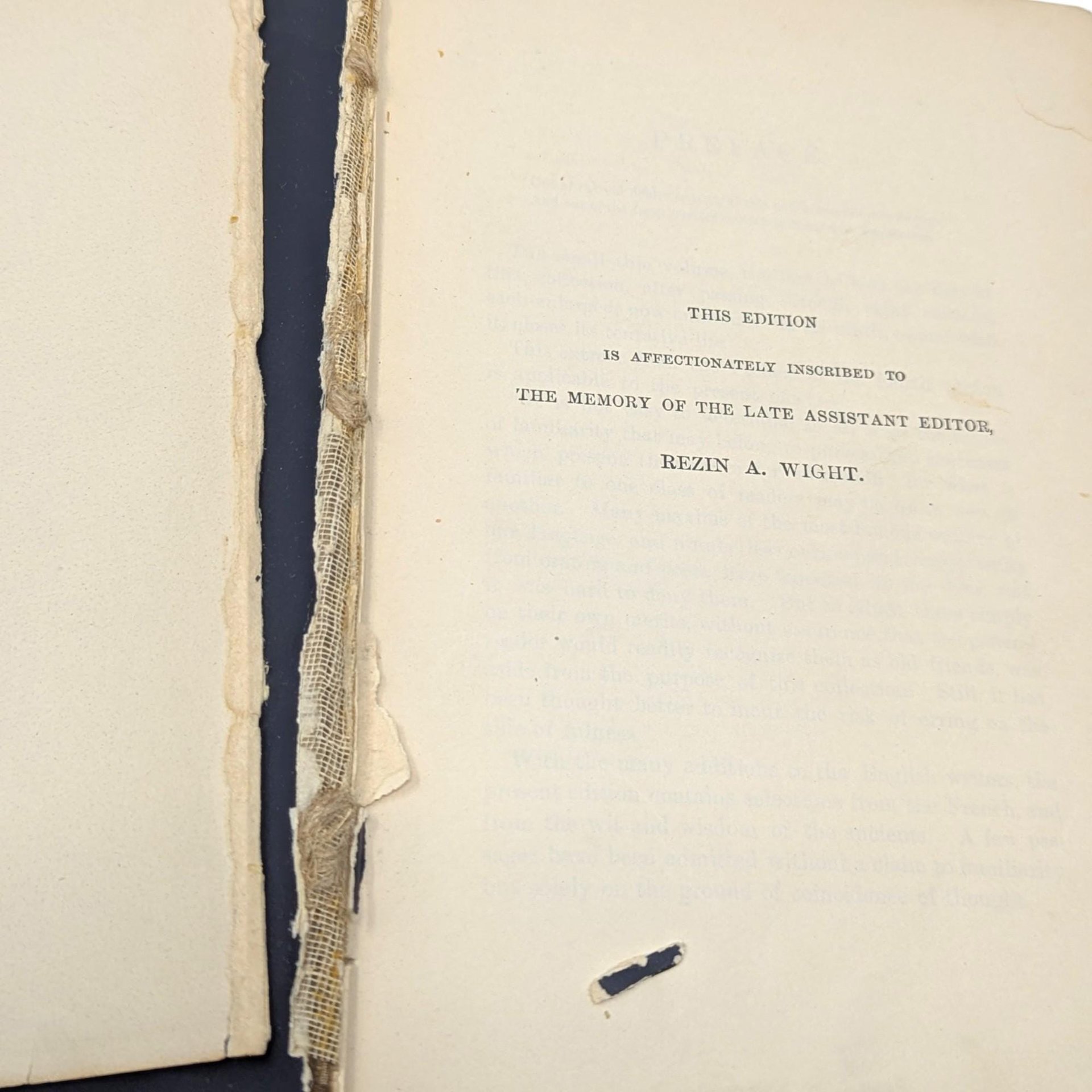 Antique Bartlett's Familiar Quotations Book: Antique Brown Cloth Decorative Gilt Spine