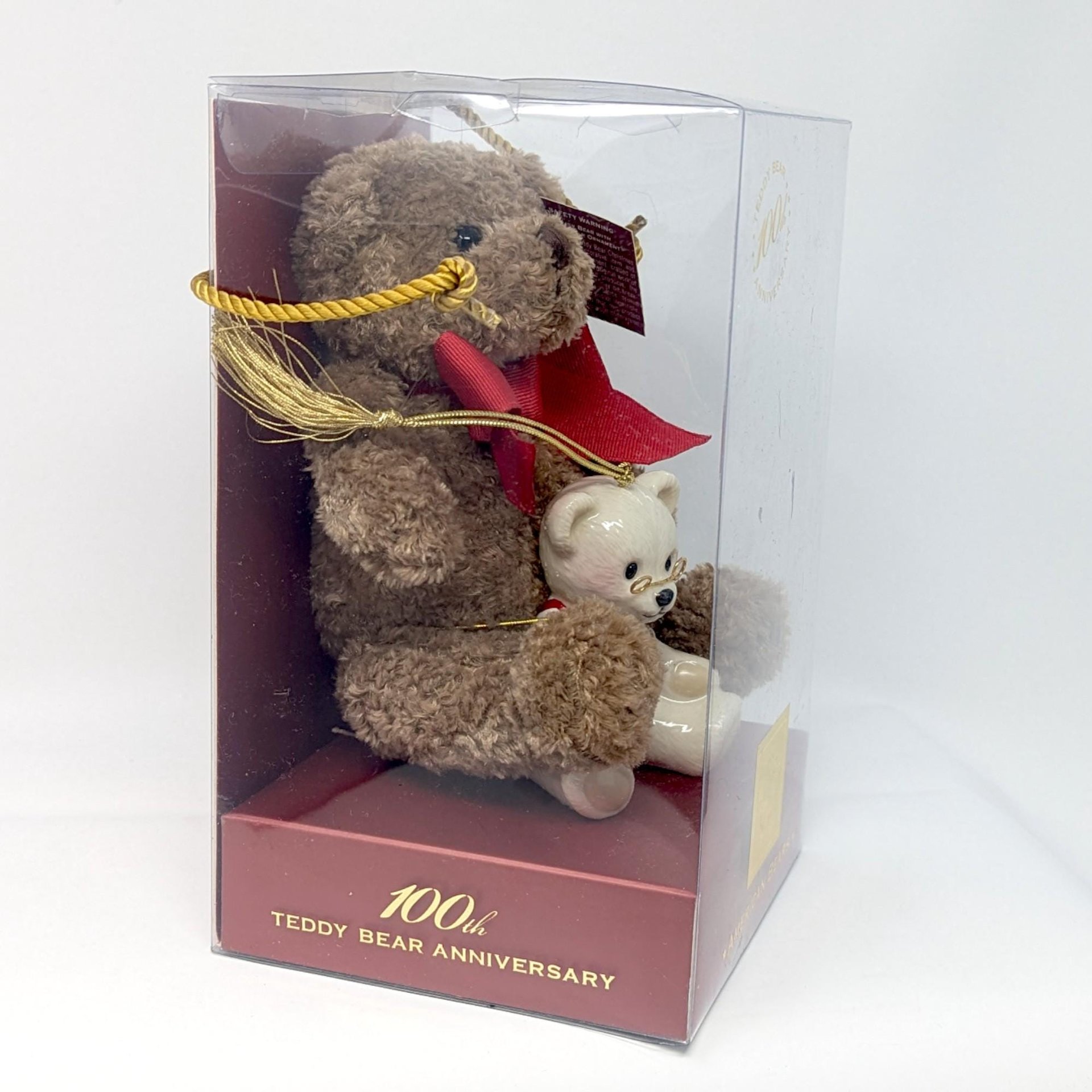 Vintage 1989 Lenox 100th Anniversary American Bears Set: New in Box Porcelain & Plush