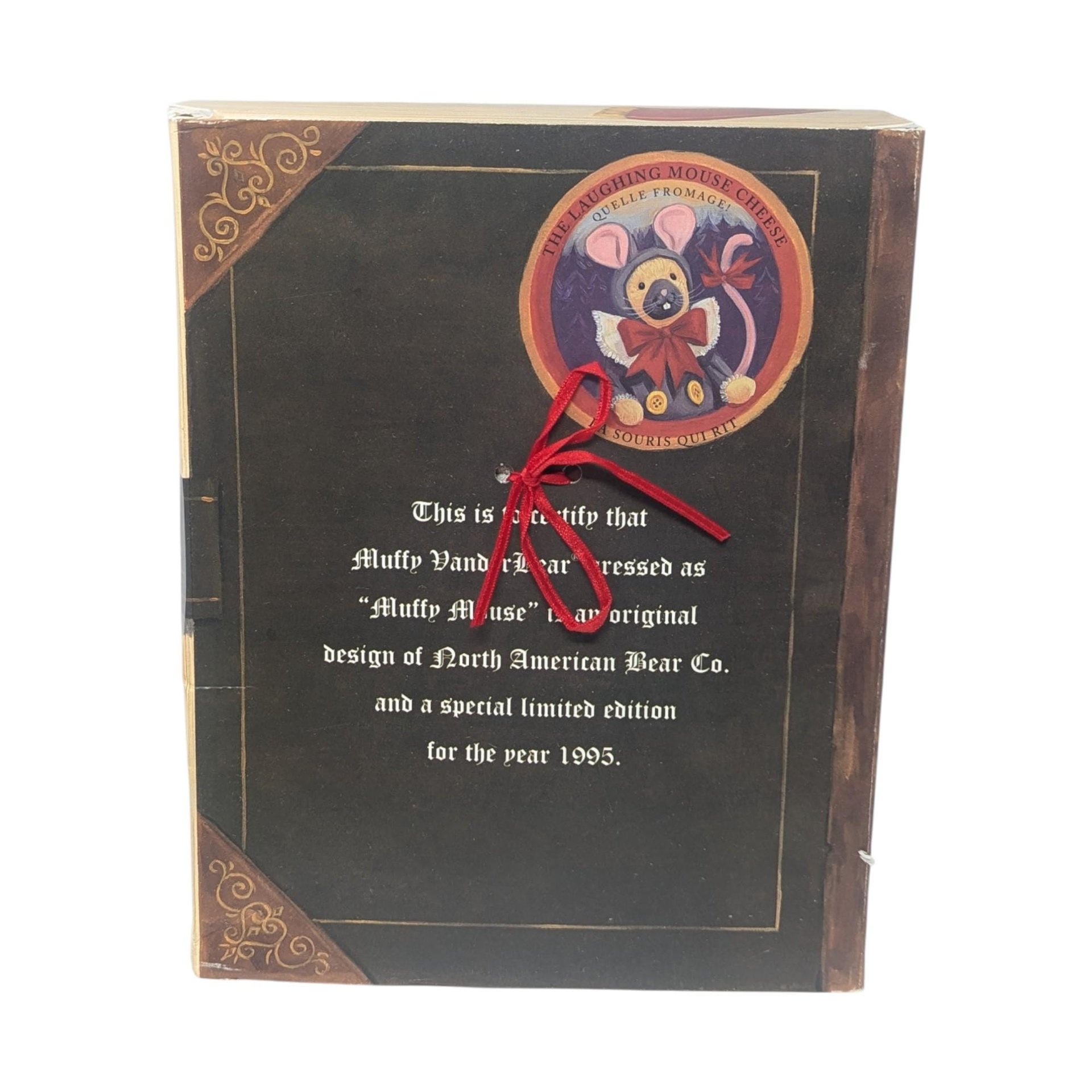 Vintage 1995 Muffy Mouse Limited Edition Christmas in Package: North American Bear Co