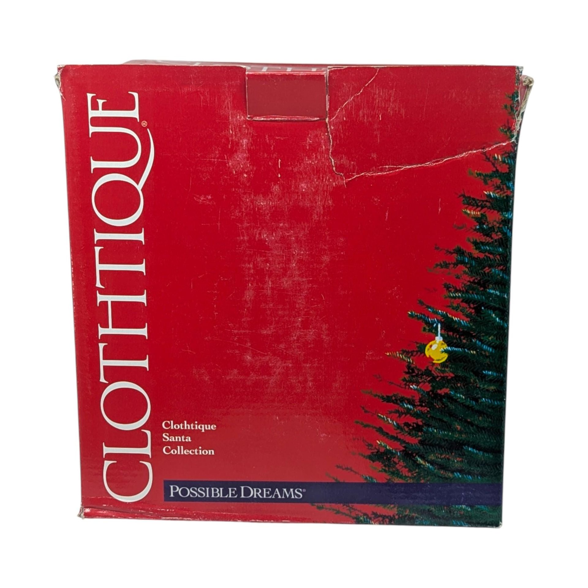 Vintage 2000 Clothique Possible Dreams Irish Storyteller: Musical Santa Figure