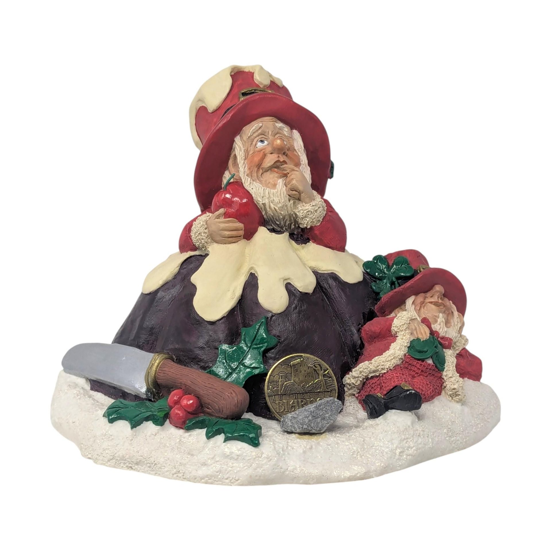 Vintage 1995 Finnians Christmas Figure: Roman Inc. Irish Leprechaun Pudding Decor