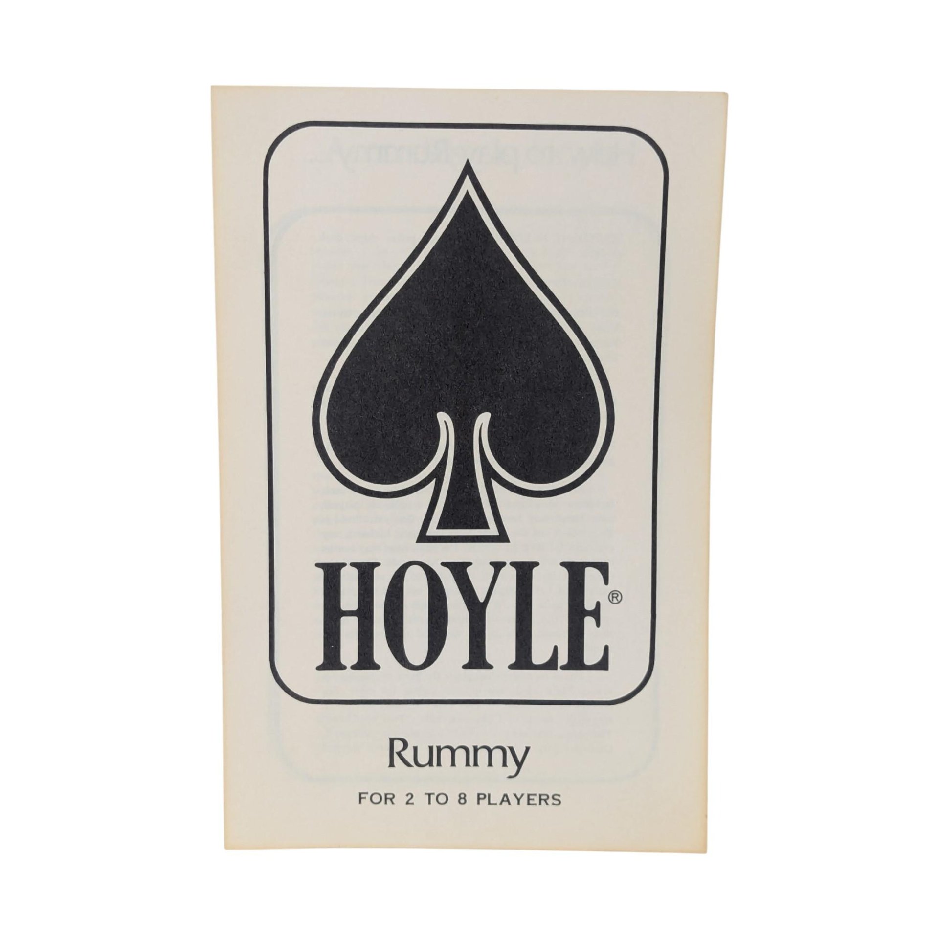Vintage 1979 Rummy by Hoyle Game: Sealed Chips Plastic Mat Card Game