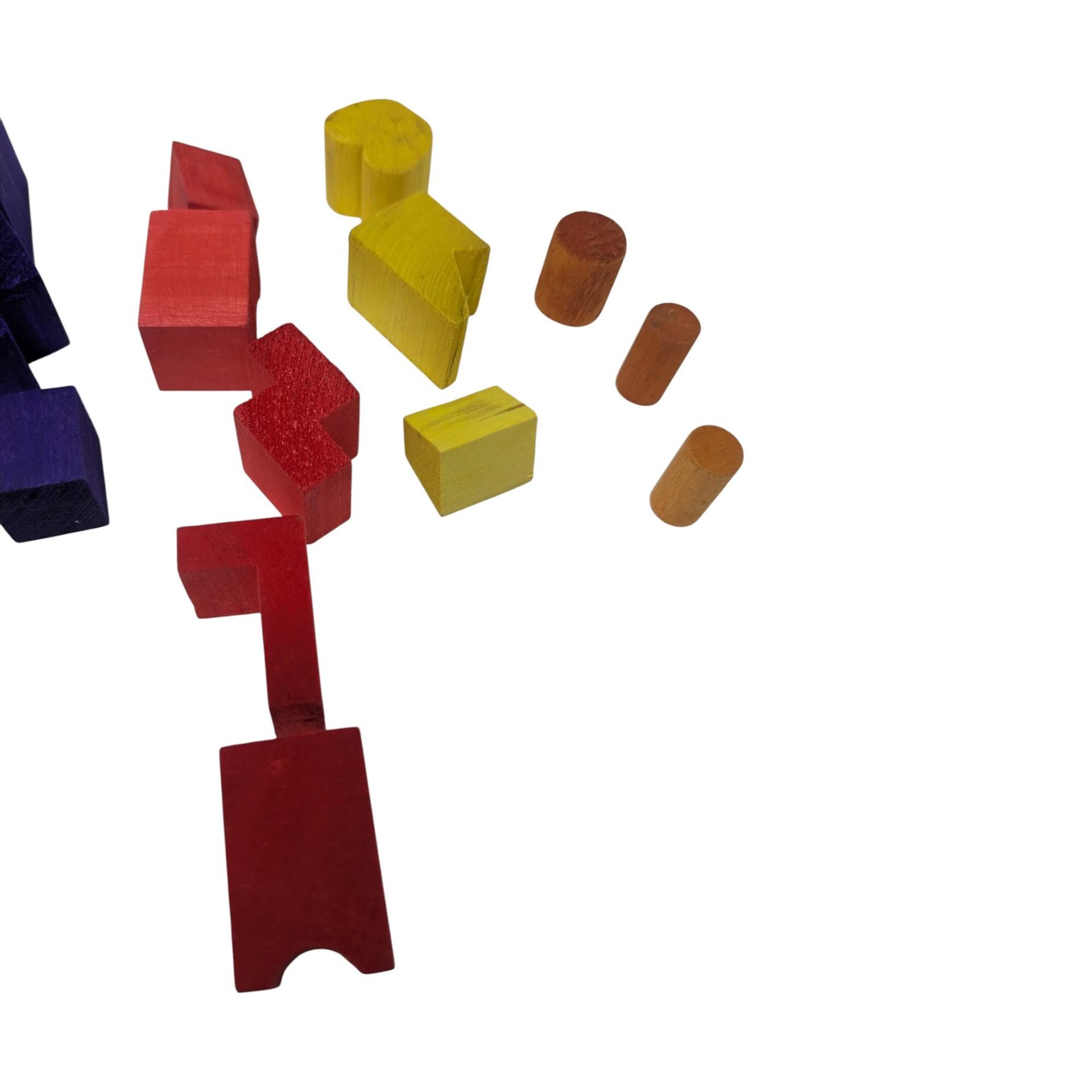 Vintage 1982 Blockhead! Game: Pressman Balancing Skill Toy Complete